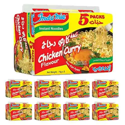 NOODLES INSTANT CHICKEN FLAVOUR INDOMIE ( 8 X 5 X 70 GM )