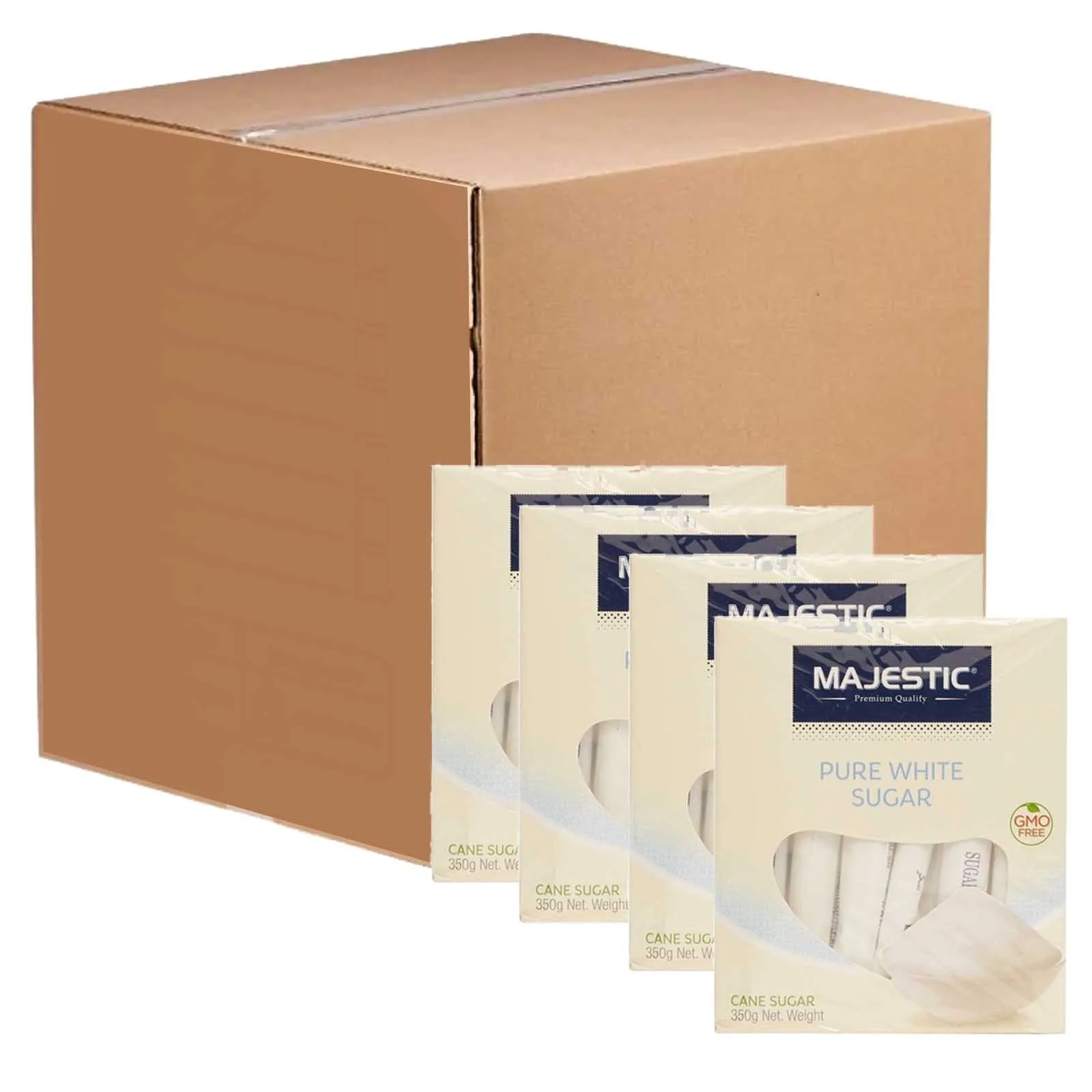 SUGAR WHITE STICKS MAJESTIC ( 24 X 350 gm )