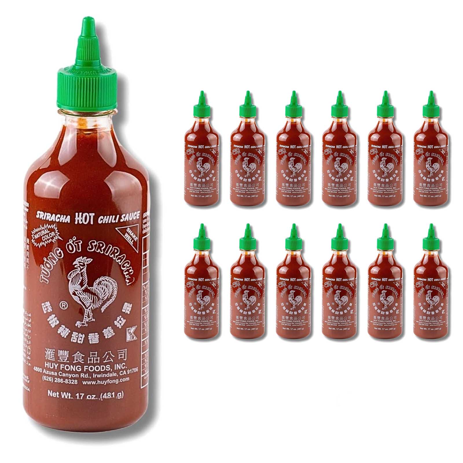  Huy Fong Sriracha Hot Sauce 12 x 481 g