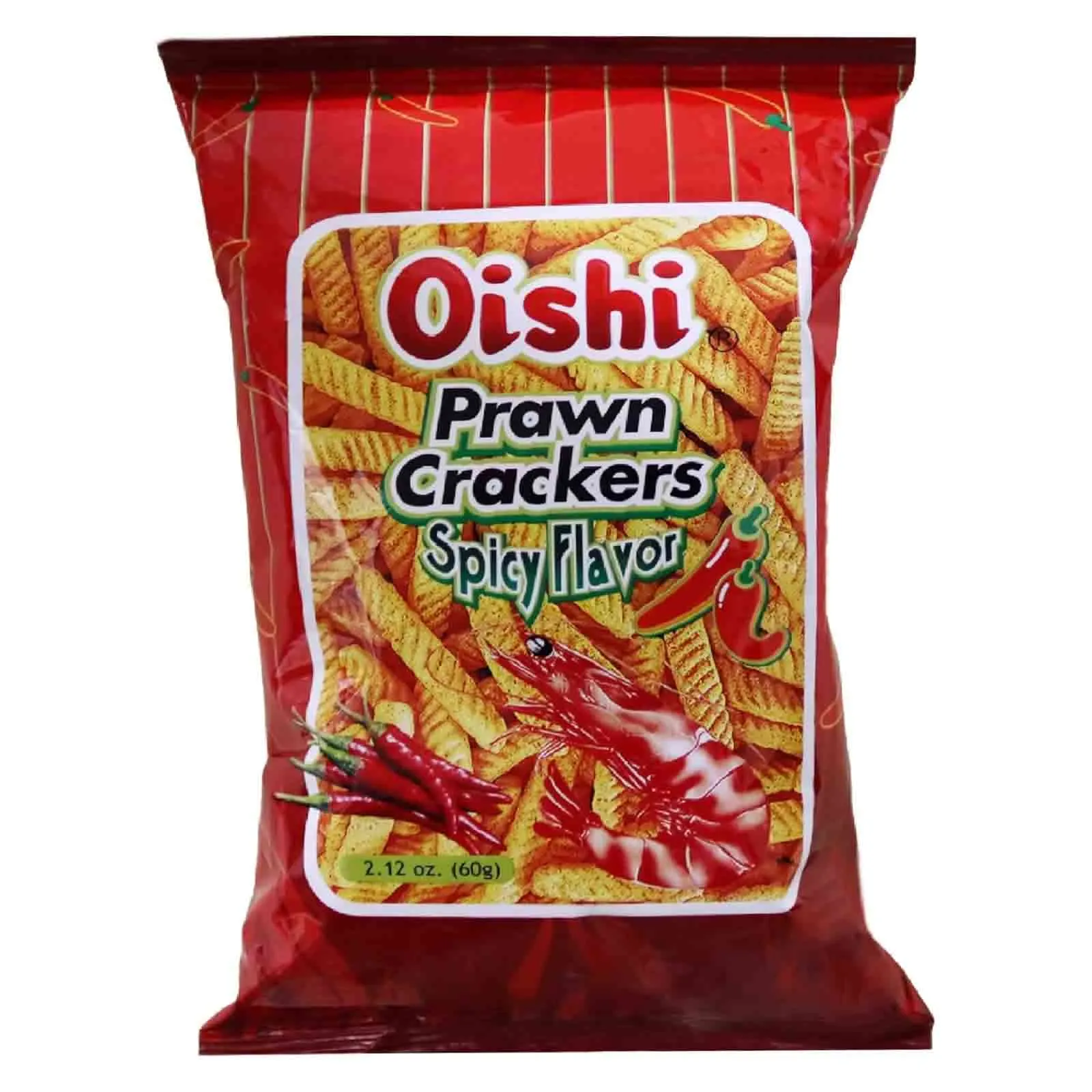 CRACKERS PRAWN SPICY OISHI ( 60 GM )