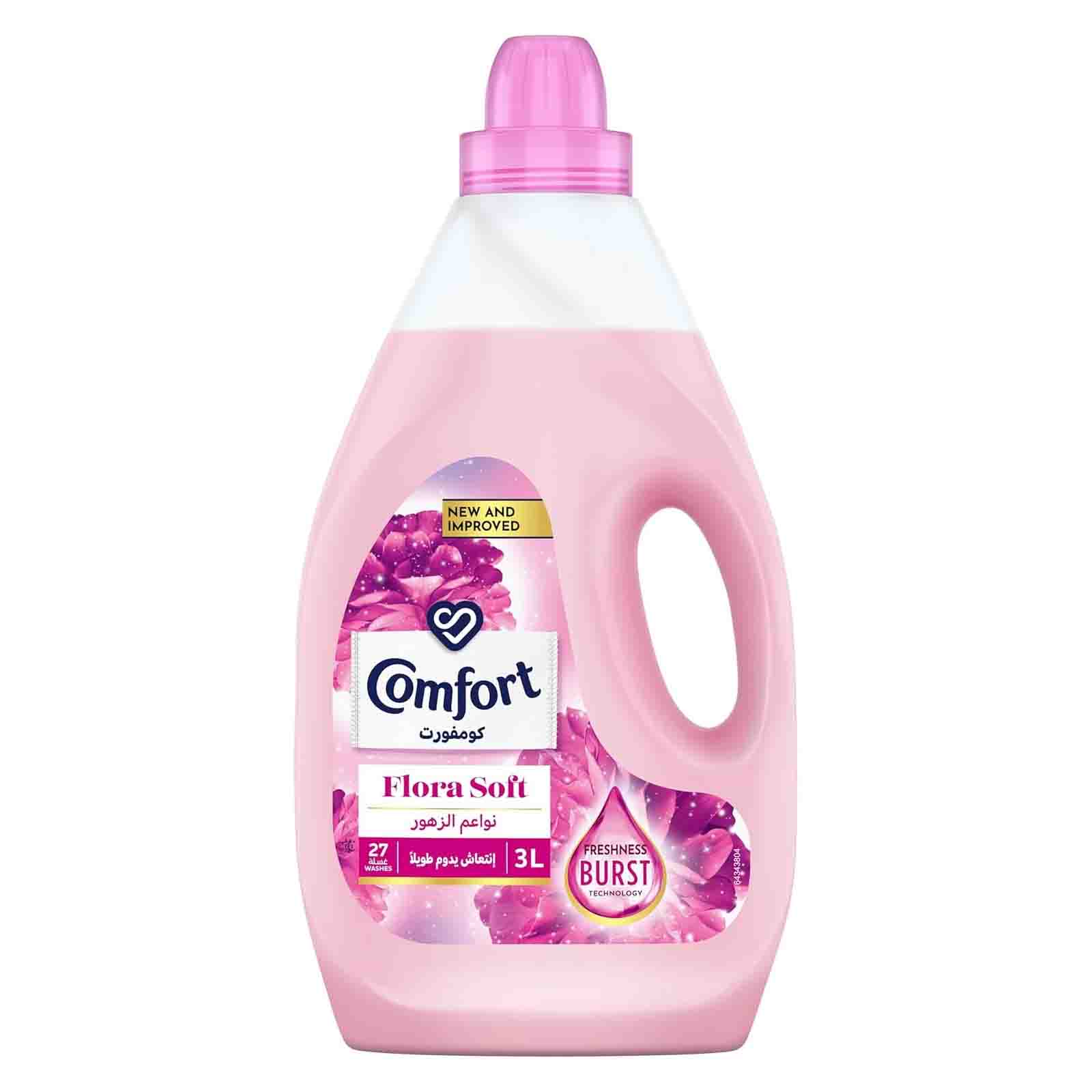 FABRIC SOFTENER FLORA SOFT COMFORT ( 3 LTR )