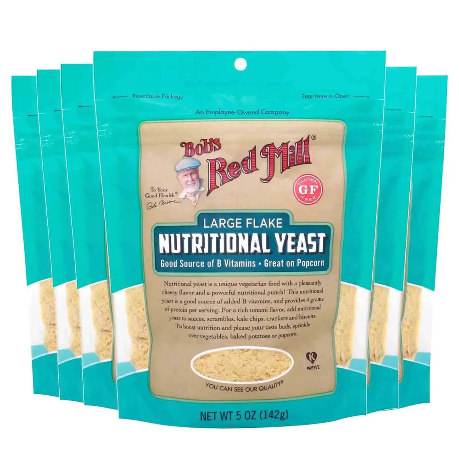 YEAST NUTRITIONAL BOBS RED MILL ( 6 X 142 GM )