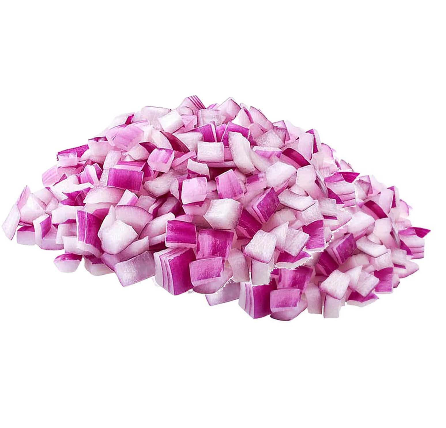 RED ONION CUBES - 10 MM ( kg )