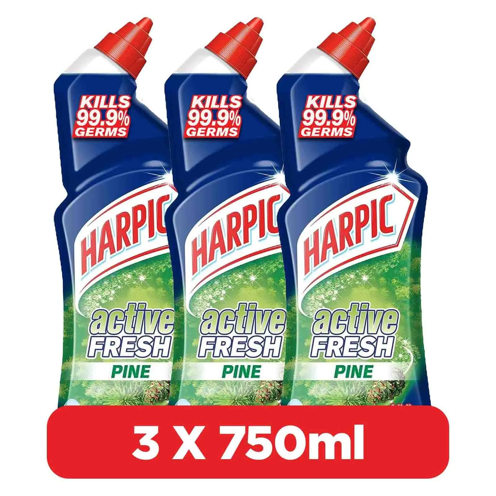 HARPIC ACTIVE FRESH PINE ( 3 X 750 ML )