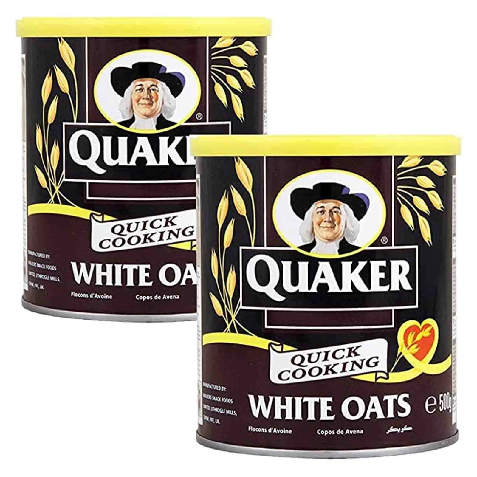 OATS WHITE TIN QUAKER (2 X 500 GM)