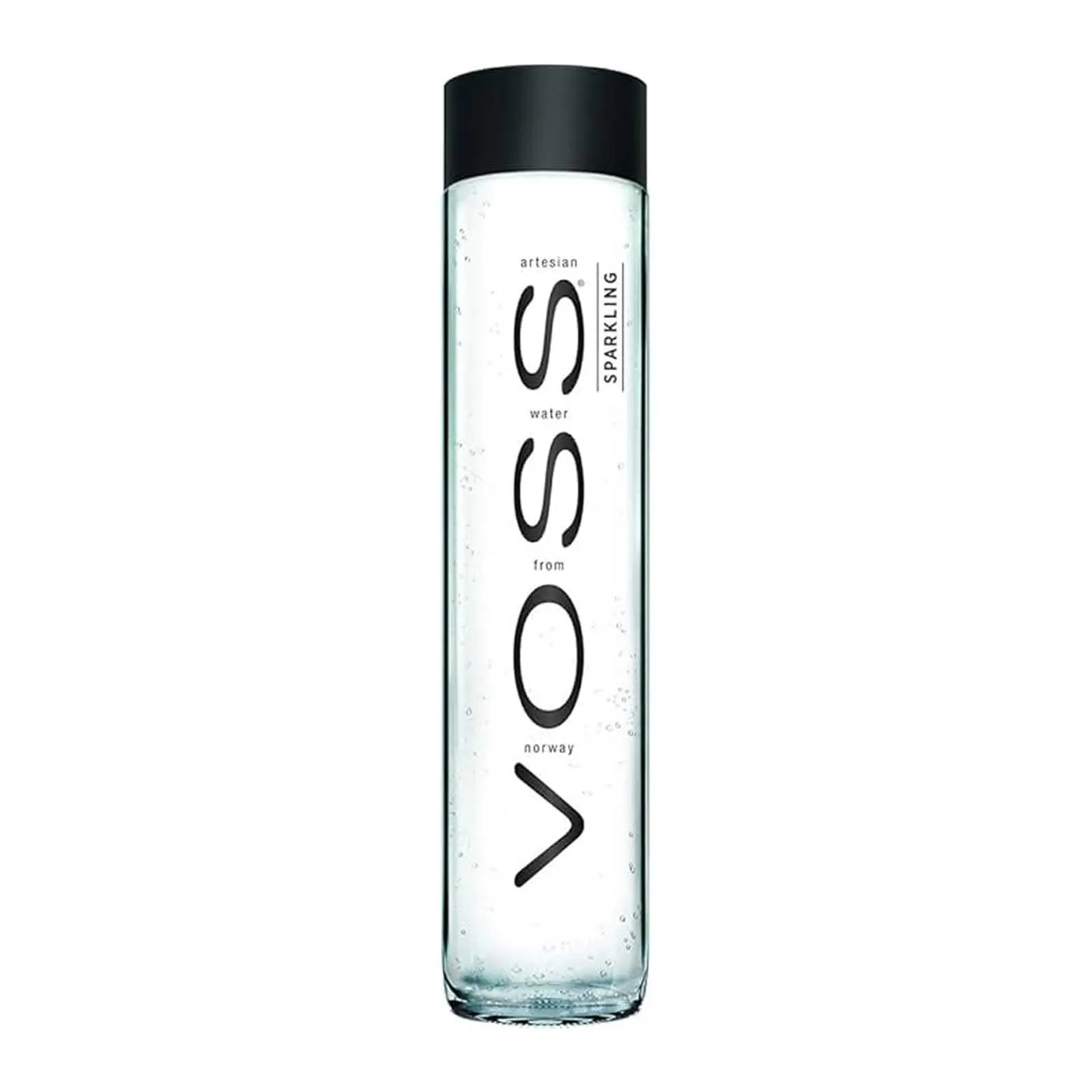 WATER SPARKLING GLASS BOTTLE VOSS (800 ML)