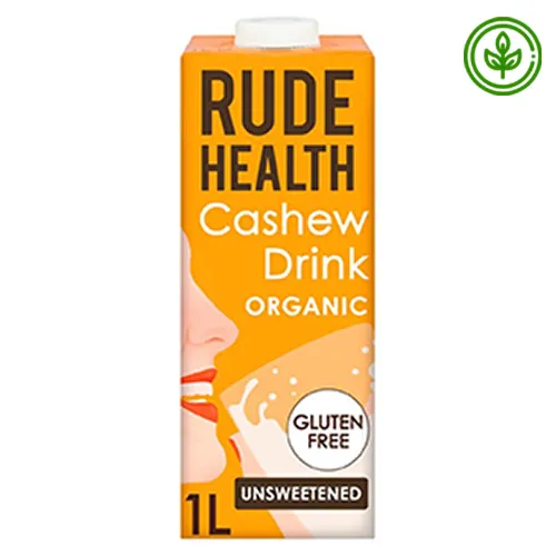 MILK CASHEW DRINK ORGANIC RUDE HEALTH ( 1 LTR )