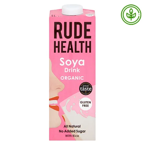 MILK SOYA DRINK ORGANIC RUDE HEALTH ( 1 LTR )