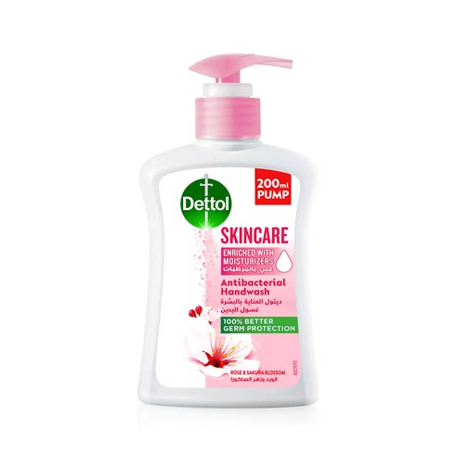 HAND WASH ANTIBAC ROSE & SAKURA BLOSSOM SKINCARE DETTOL (200 ML)