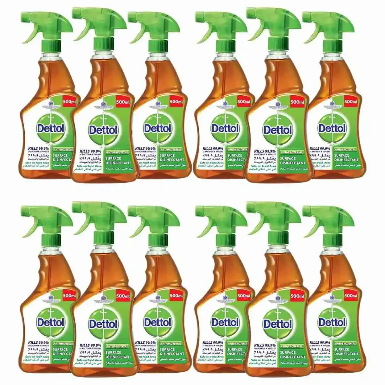 SURFACE DISINFECTANT SPRAY DETTOL (6 X 2 X 500 ML)