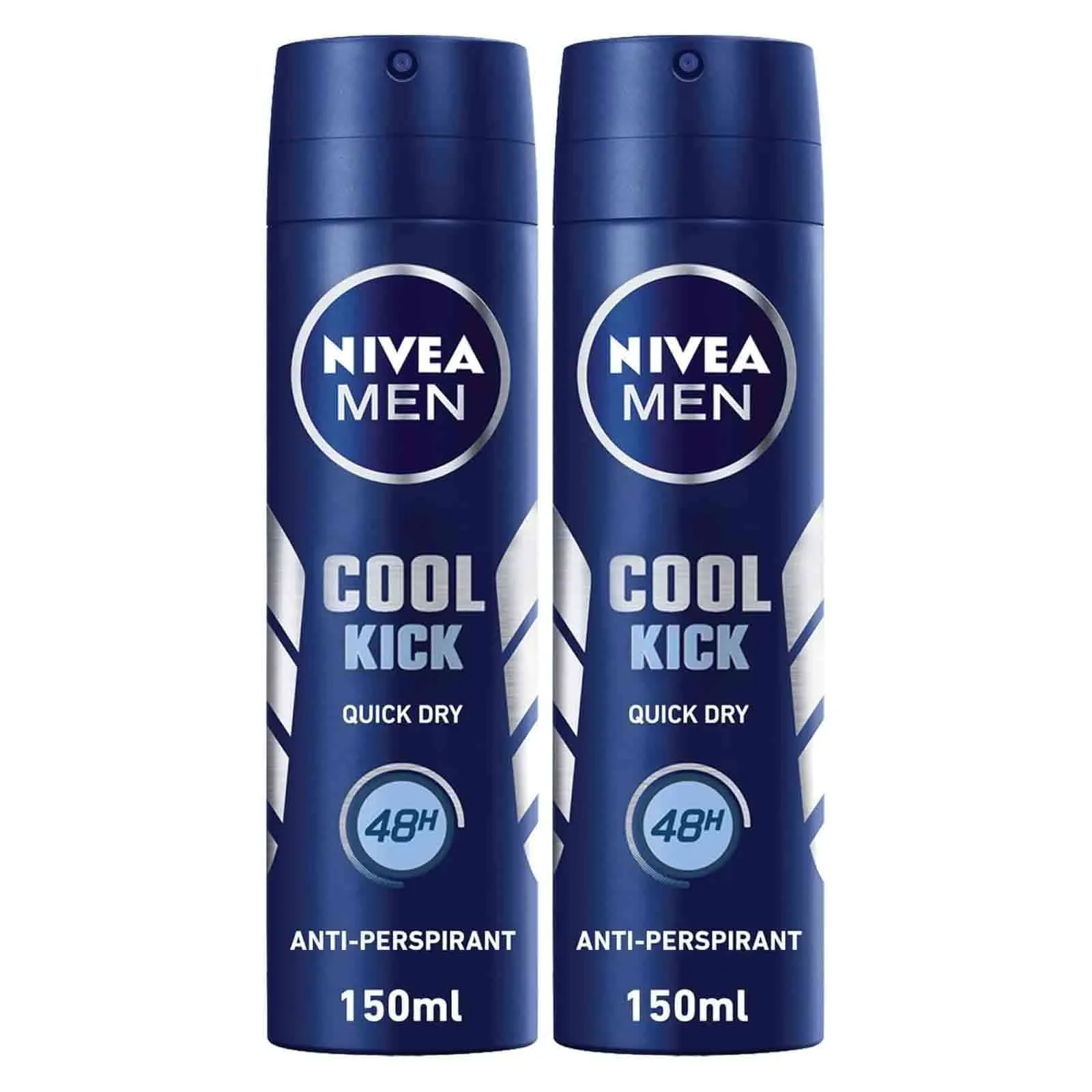 DEODORANT SPRAY ANTIPERS COOL KICK MEN NIVEA (2 X 150 ML)