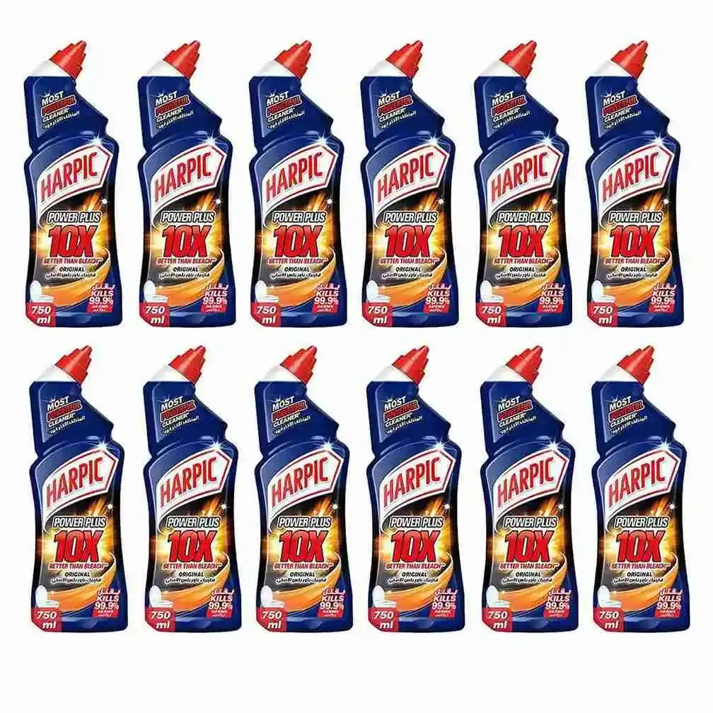 TC LIQUID POWER PLUS 10 X ORIGINAL HARPIC (4 X 3 X 750 ML)