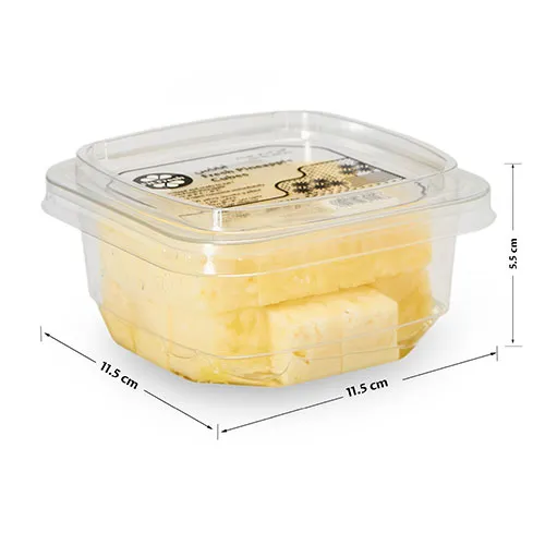 Fit Fresh Pineapple Cubes 250 g (Freshly-Prepared, Ready-To-Eat, Fresh Tropical Fruit, Rich In Vitamins And Antioxidants, No Preservatives, No Additives)