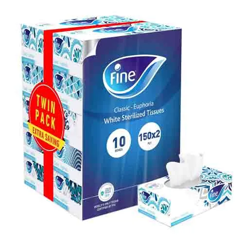 TISSUE FACIAL CLASSIC FINE 150 X 2 PLY ( 2 X 5 PCS )