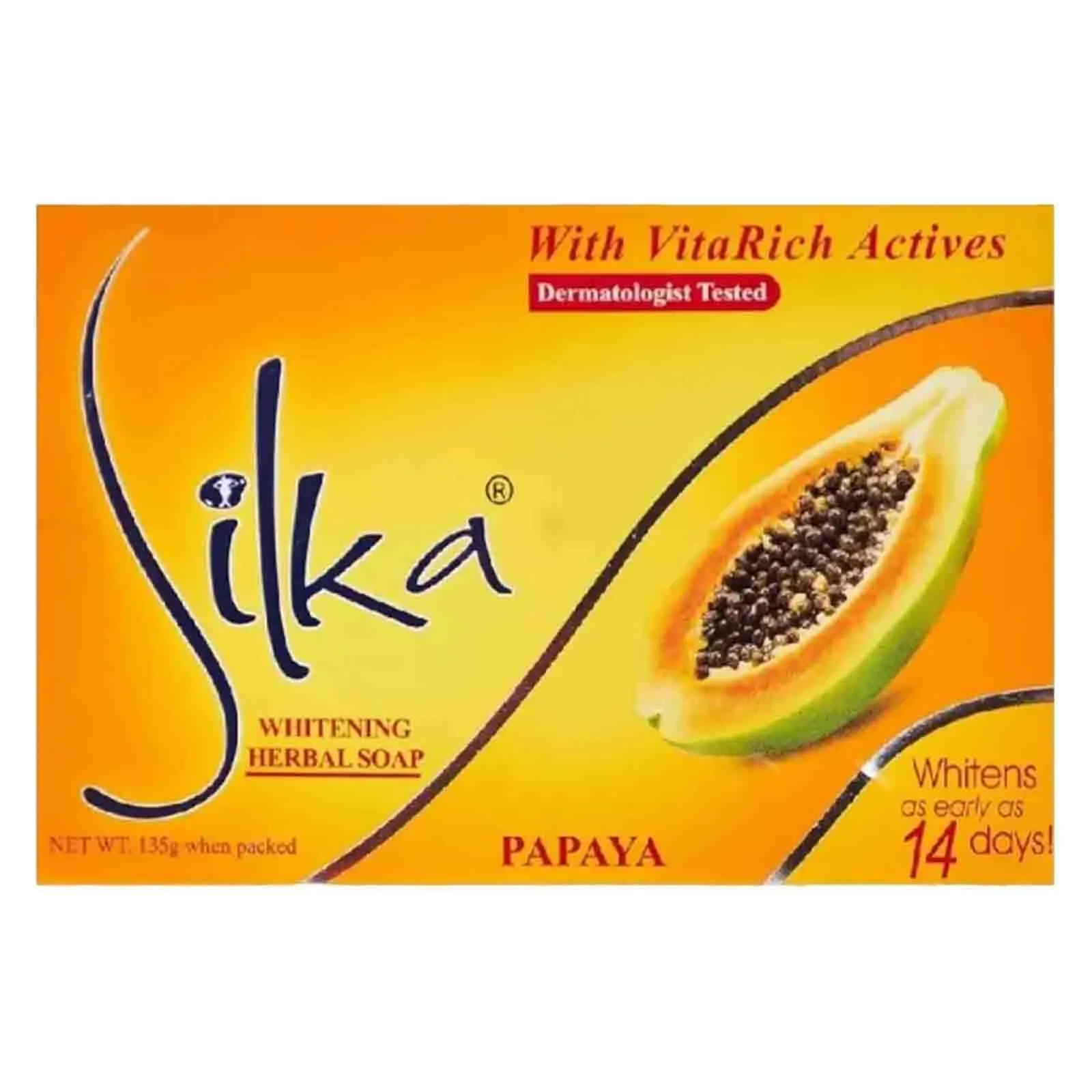 SOAP HERBAL PAPAYA SILKA ( 6 X 135 gm )