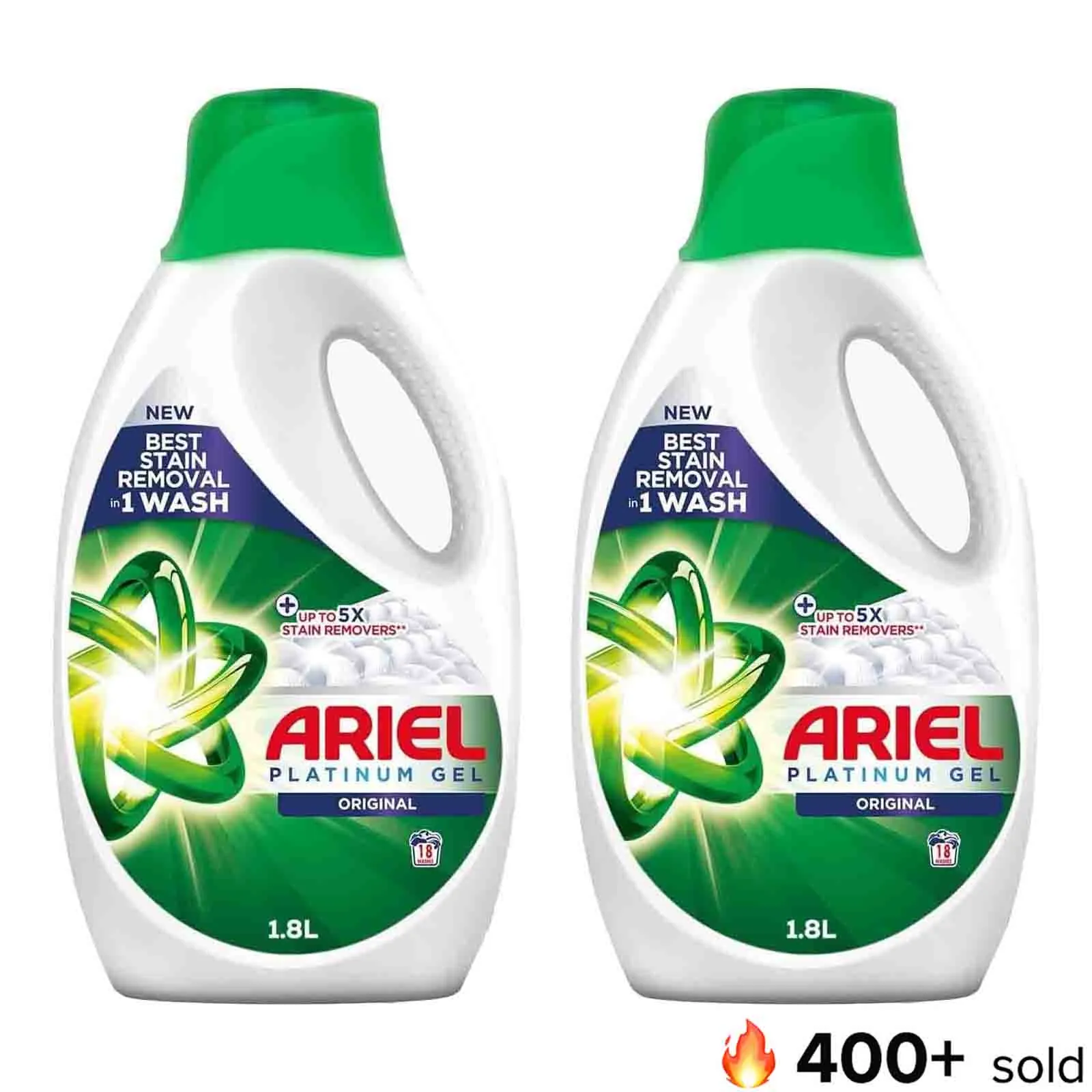 POWER GEL ORIGINAL SCENT ARIEL ( 2 X 1.8 LTR )