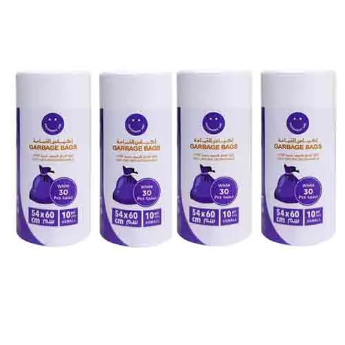 GARBAGE BAG OXO BIO DEGRADABLE 10 G - 54 X 60 CM WTE ROLL GOODNESS (4 X 30 PCS )