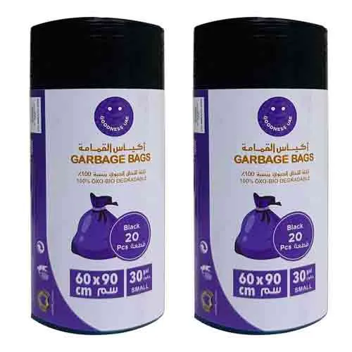 GARBAGE BAG OXO BIO DEGRADABLE 30G - 60 X 90 CM BLK ROLL GOODNESS (2 X 20 PCS )