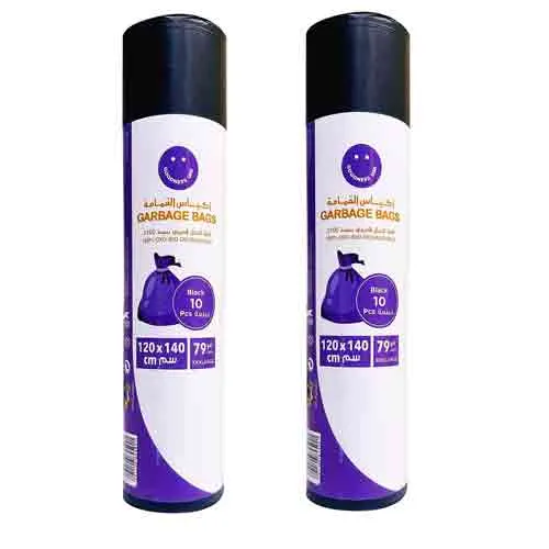 GARBAGE BAG OXO BIO DEGRADABLE 79 G - 120 X 140 CM BLK ROLL GOODNESS (2 X 10 PCS )