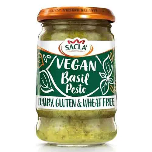 PESTO BASIL VEGAN SACLA ( 190 GM )