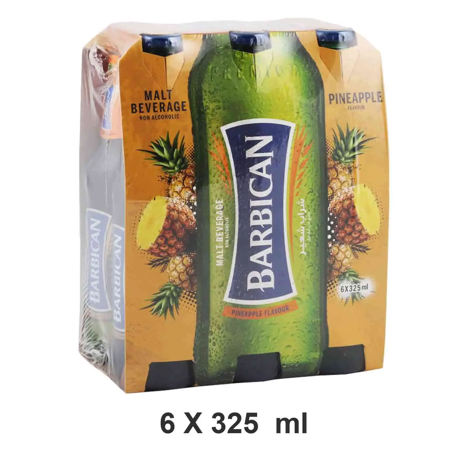 NON ALCOHOLIC BEVERAGE PINEAPPLE BARBICAN ( 6 X 325 ML )