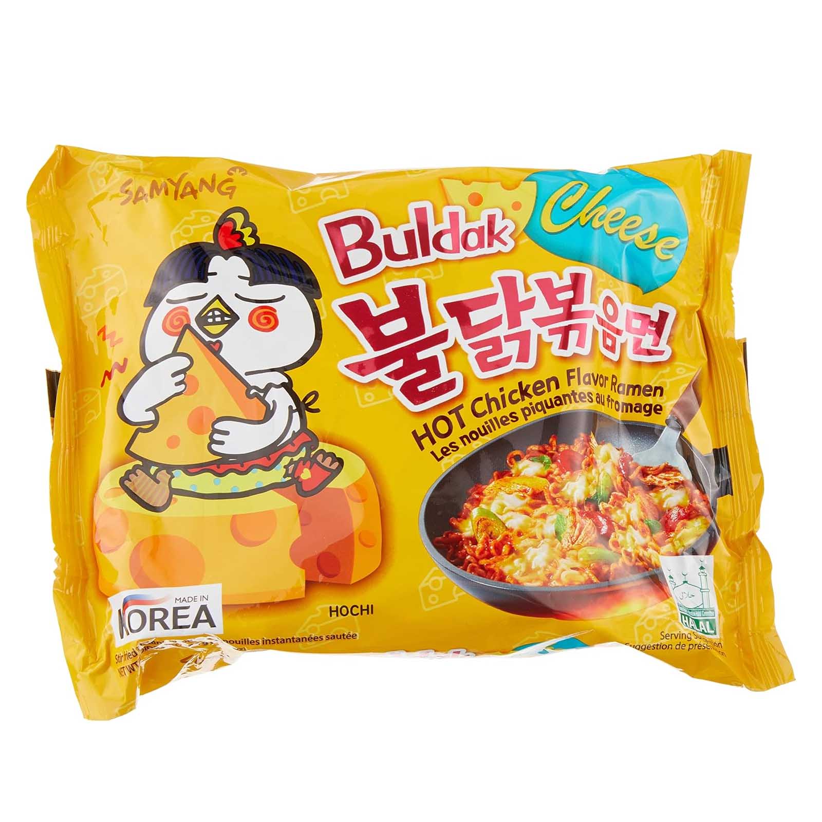 NOODLES HOT CHICKEN CHEESE BULDAK SAMYANG ( 5 X 140 GM )