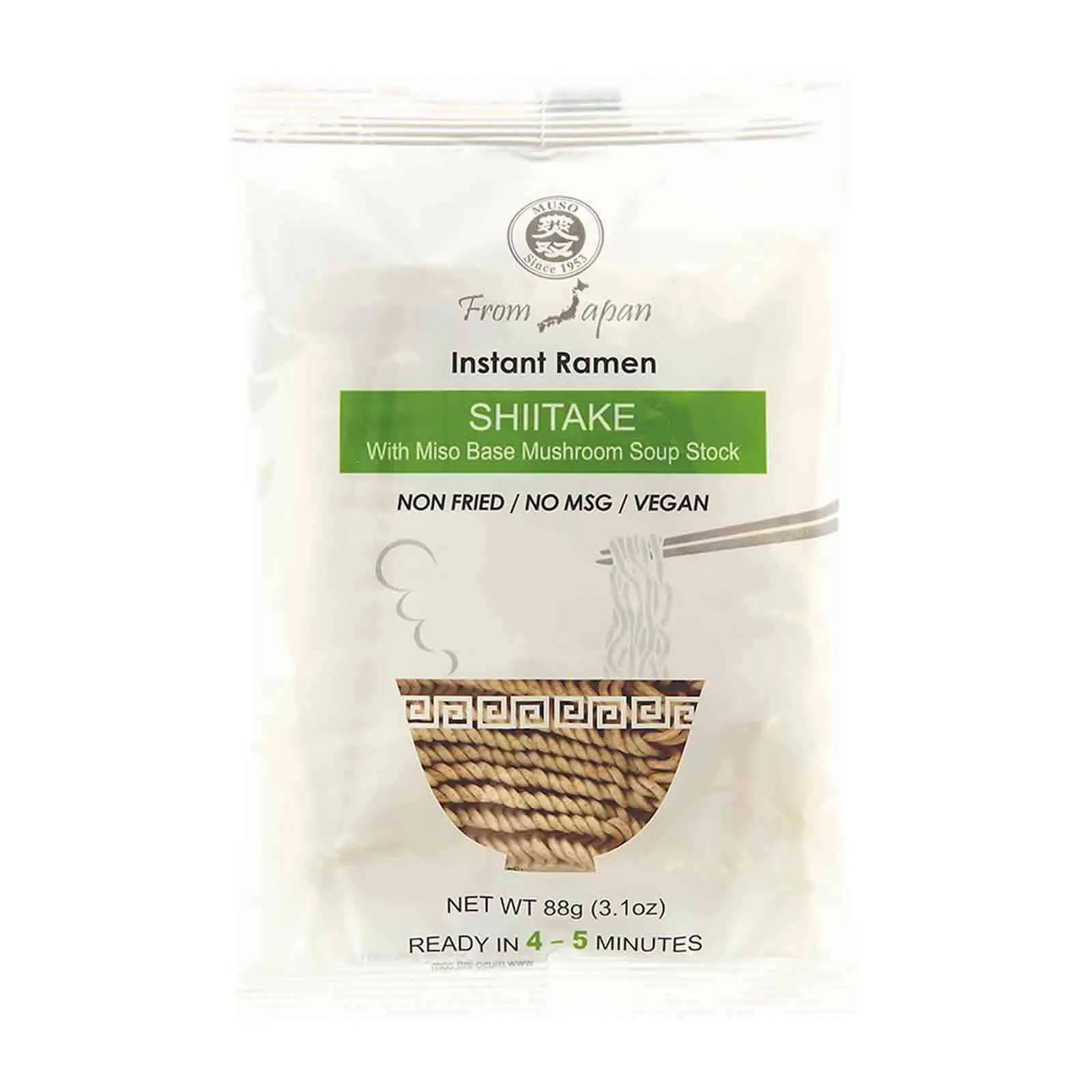SHIITAKE NATURAL VEGAN RAMEN MUSO ( 88 gm )