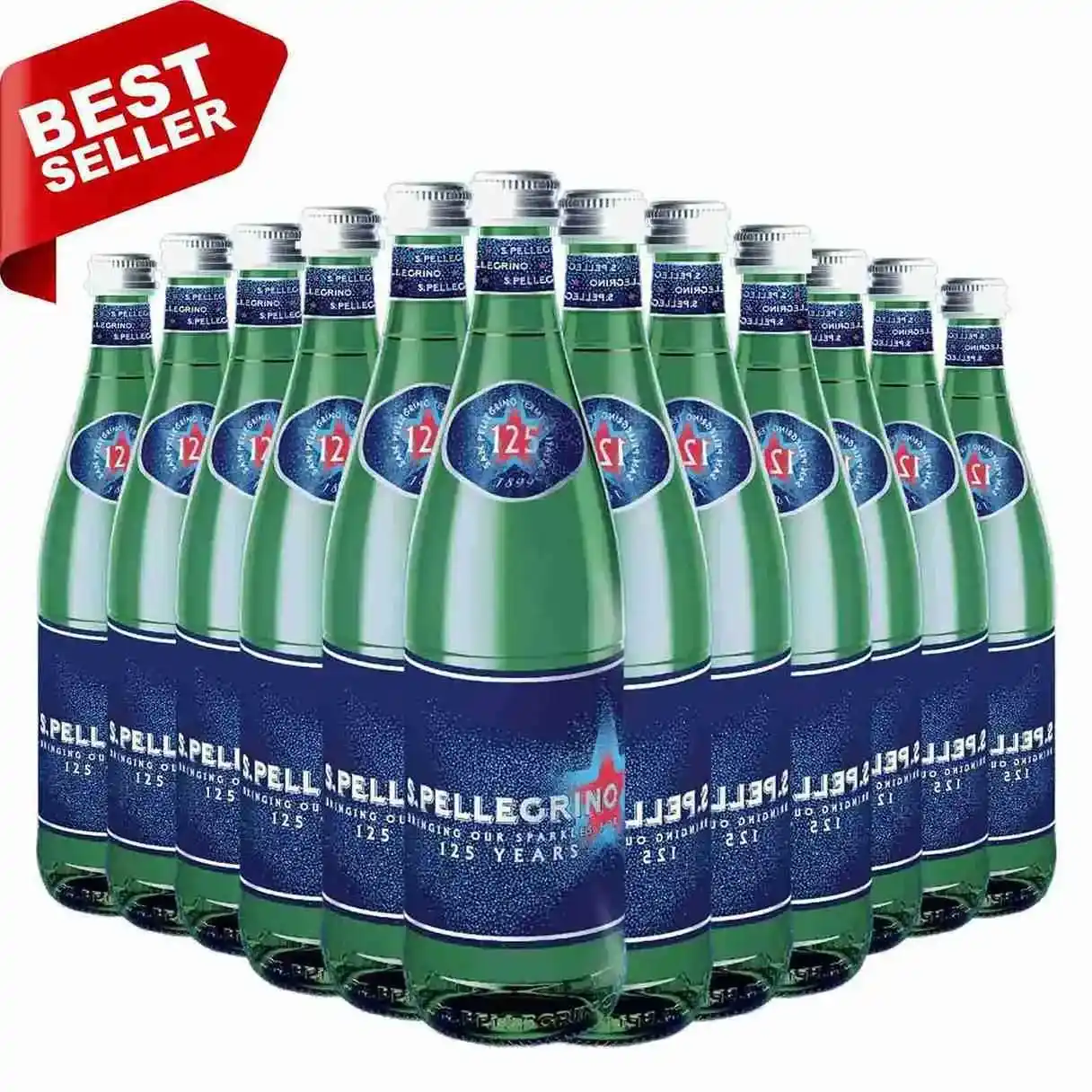 WATER SPARKLING GLASS BOTTLE SAN PELLEGRINO ( 12 X 750 ML )