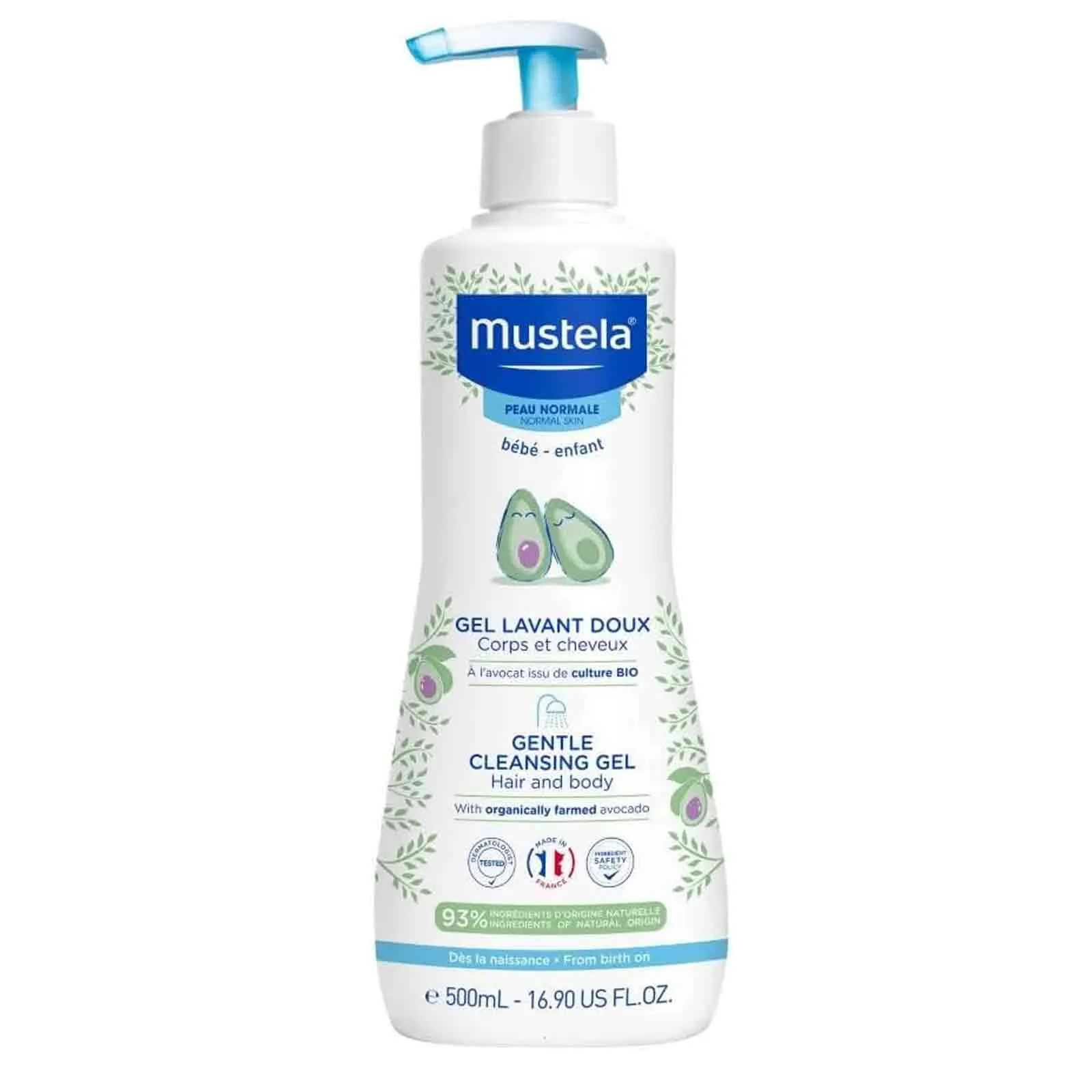 WASHING GEL BODY & HAIR MUSTELA ( 500 ML )