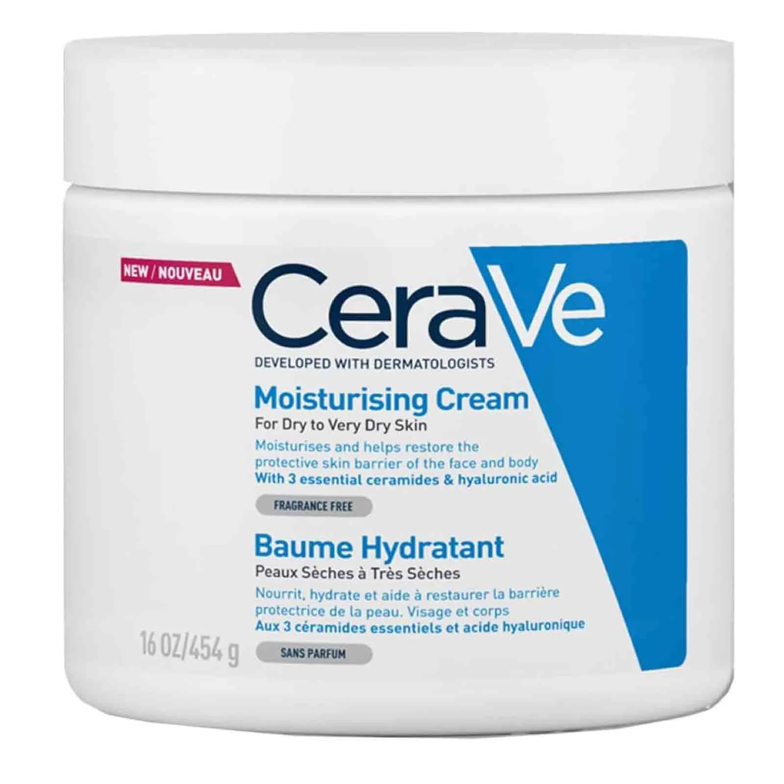 MOISTURIZING CREAM FOR DRY TO VERY DRY SKIN CERAVE ( 454 gm )