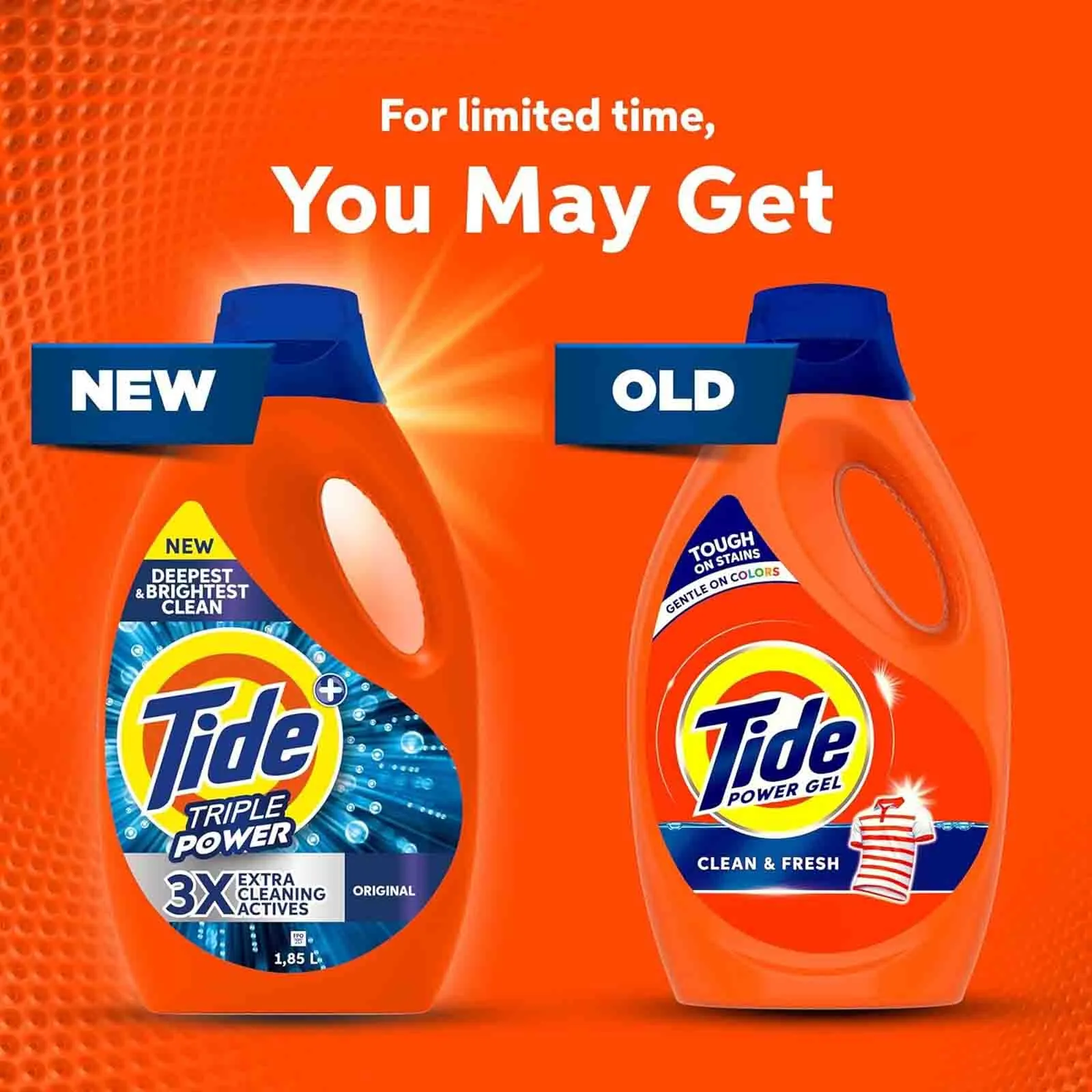  Tide Laundry Detergent Power Gel Clean & Fresh 1.8 L