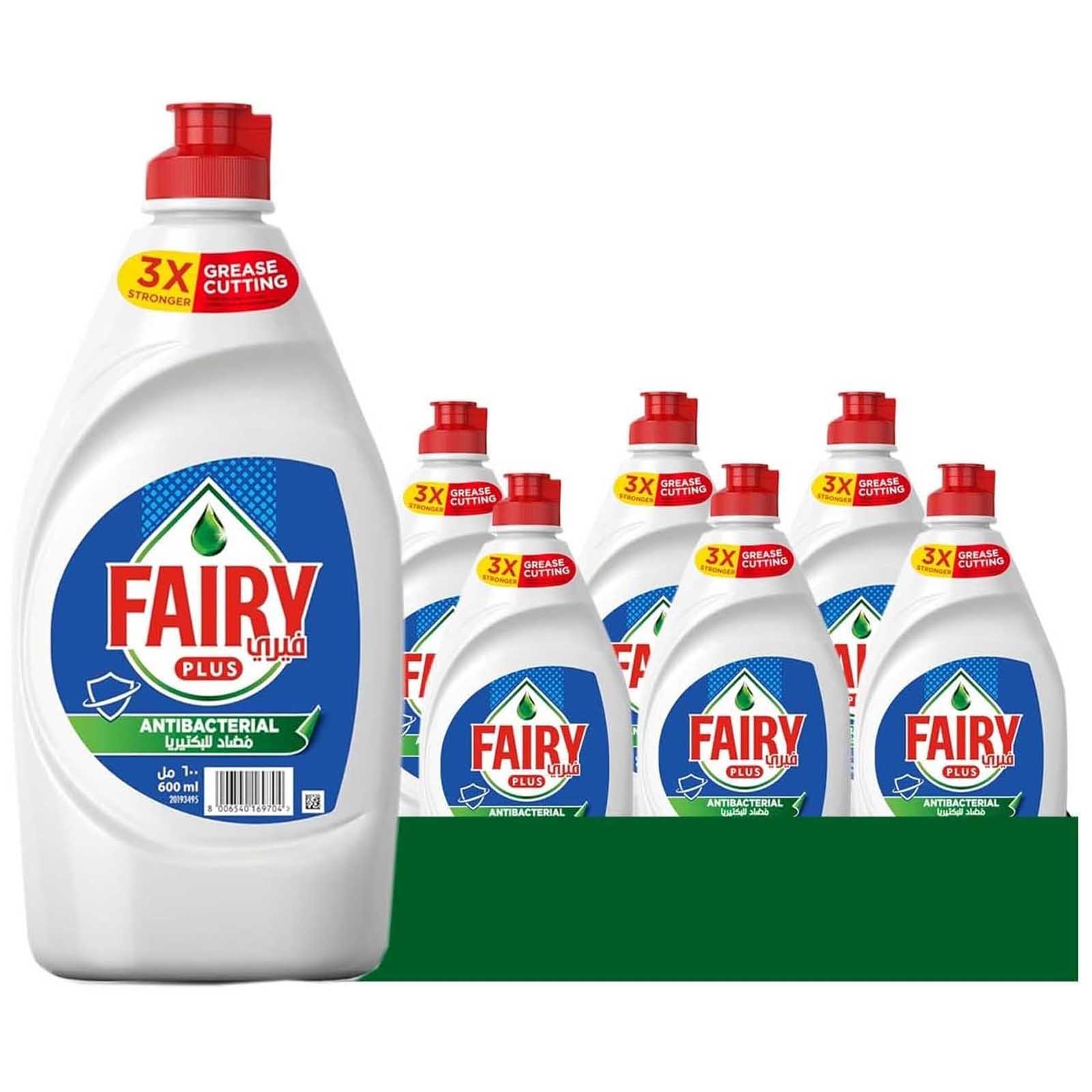 DISHWASHING LIQUID SOAP ANTIBACTERIAL ALTERNATE POWER TO BLEACH FAIRY ( 6 X 600 ML)