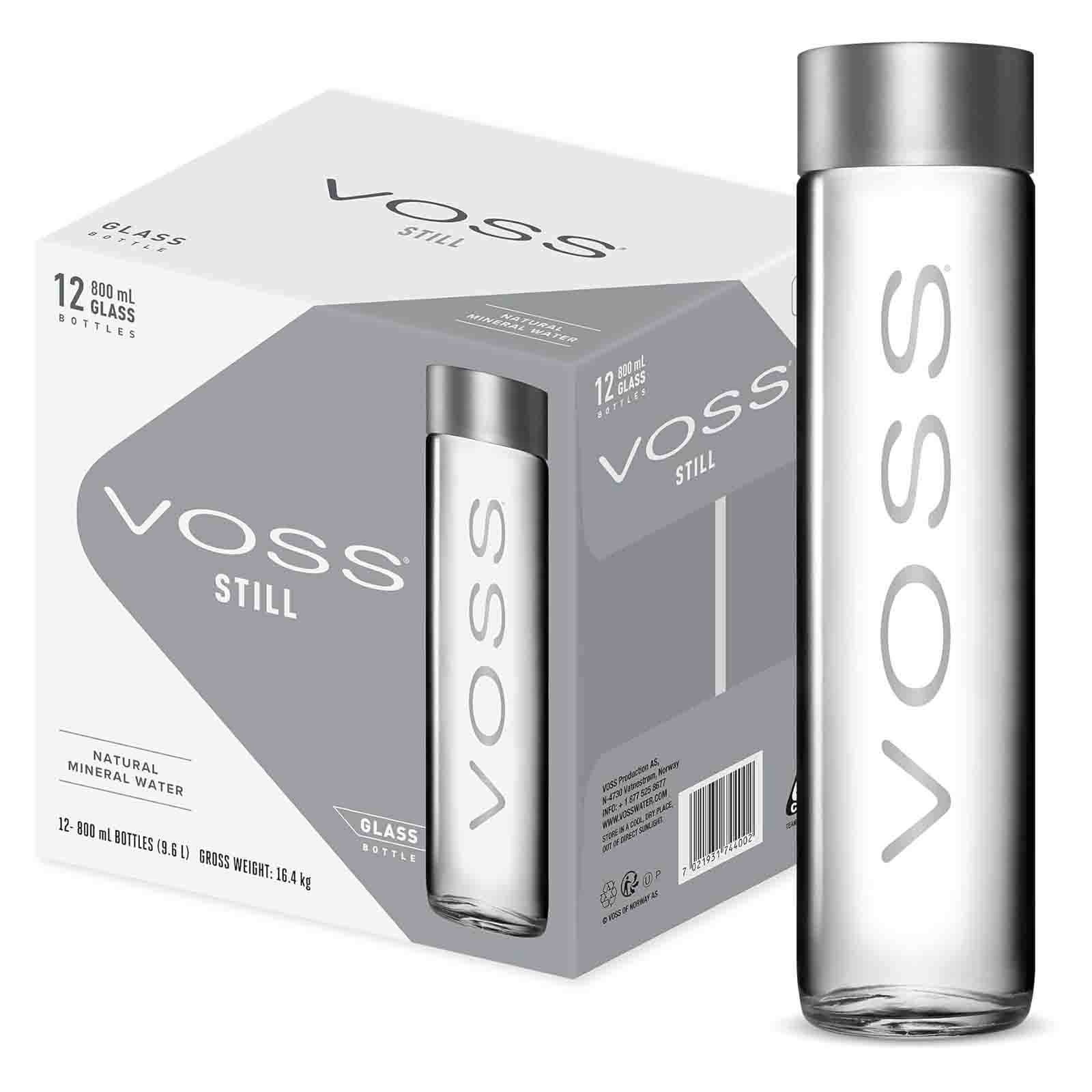 WATER STILL GLASS BOTTLE VOSS ( 12 X 800 ML )