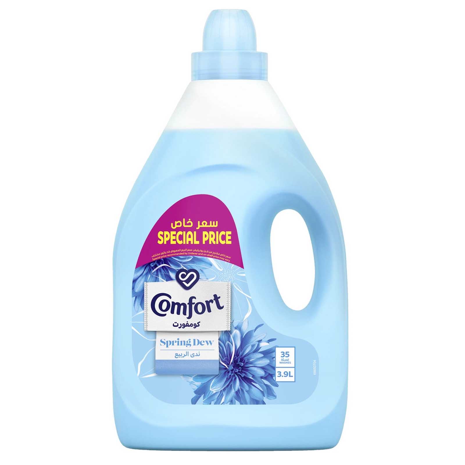 FABRIC SOFTENER SPRING DEW COMFORT ( 4 X 3.9 LTR )