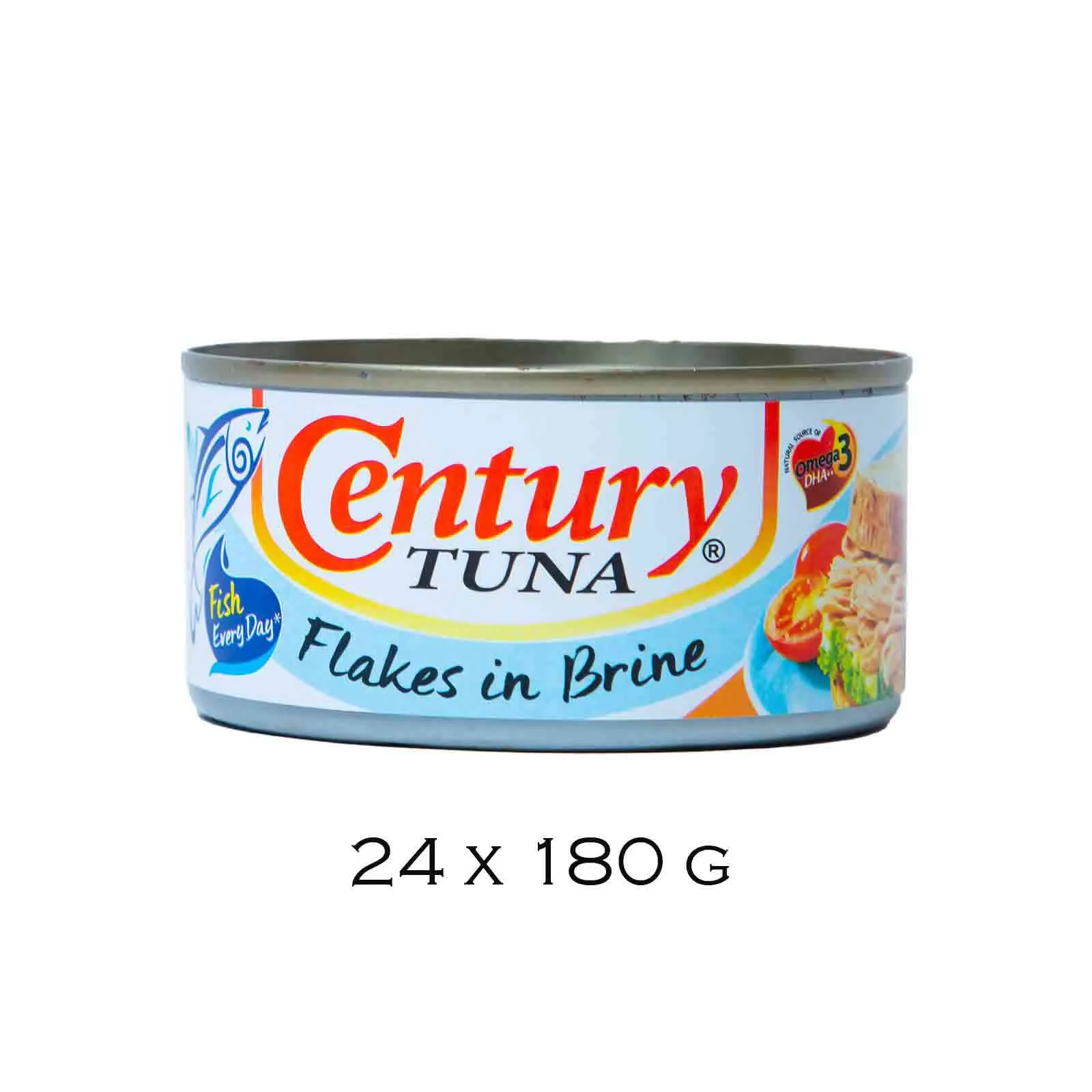 TUNA FLAKES IN BRINE CENTURY ( 24 X 180 gm )
