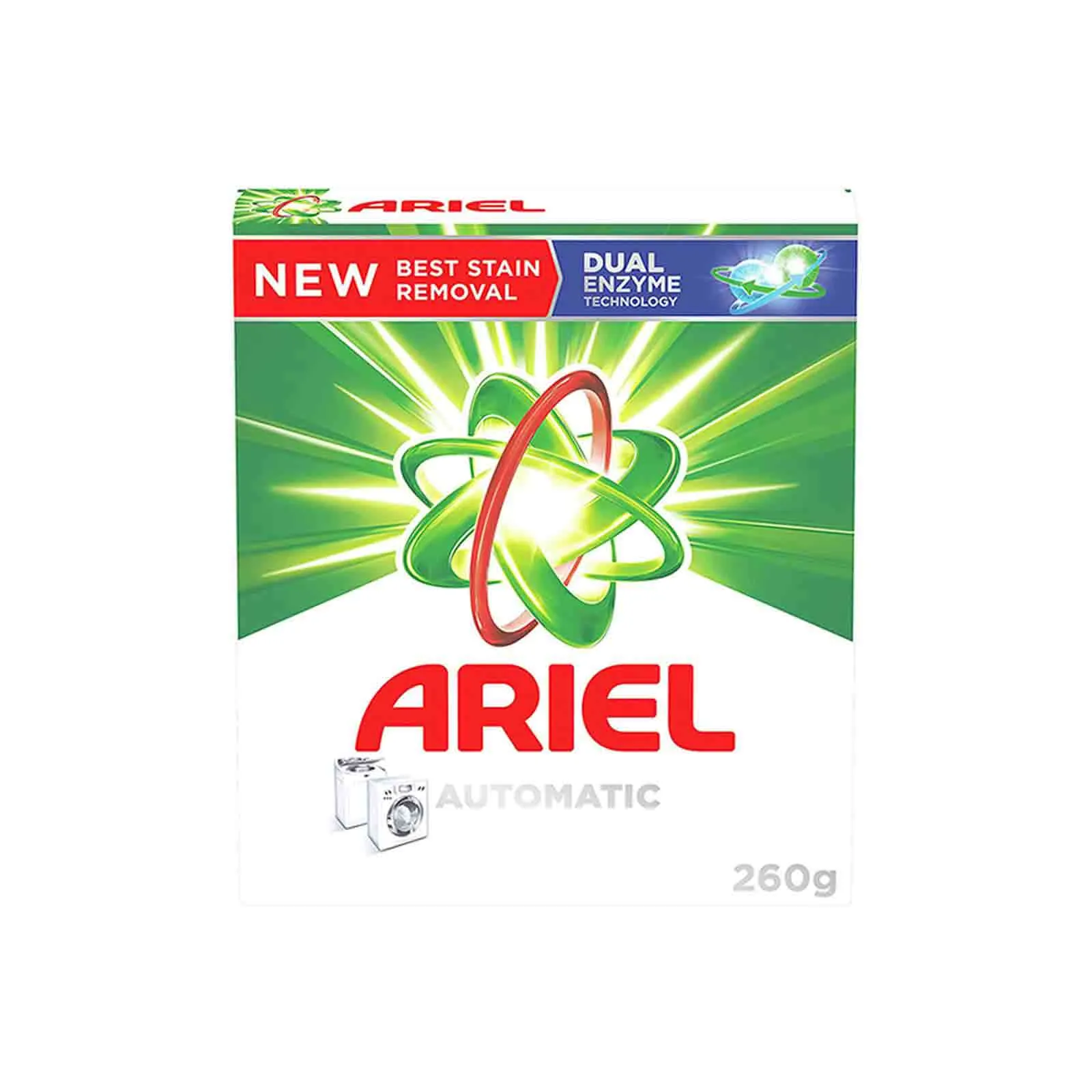 LAUNDRY DETERGENT POWDER AUTOMATIC ORIGINAL FAST DISSOLVING ARIEL ( 260 GM )