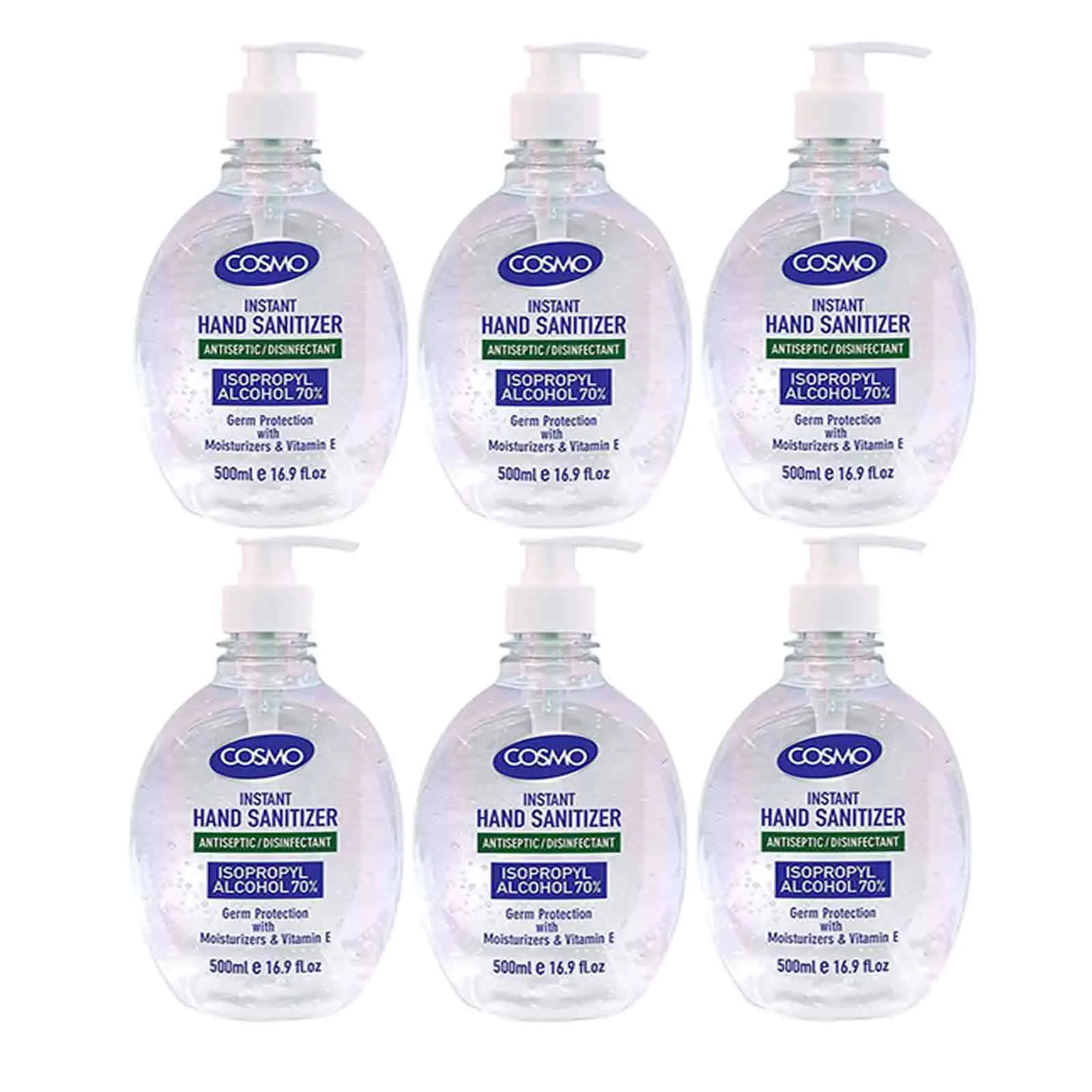 HAND SANITIZER COSMO ( 6 X 500 ML )