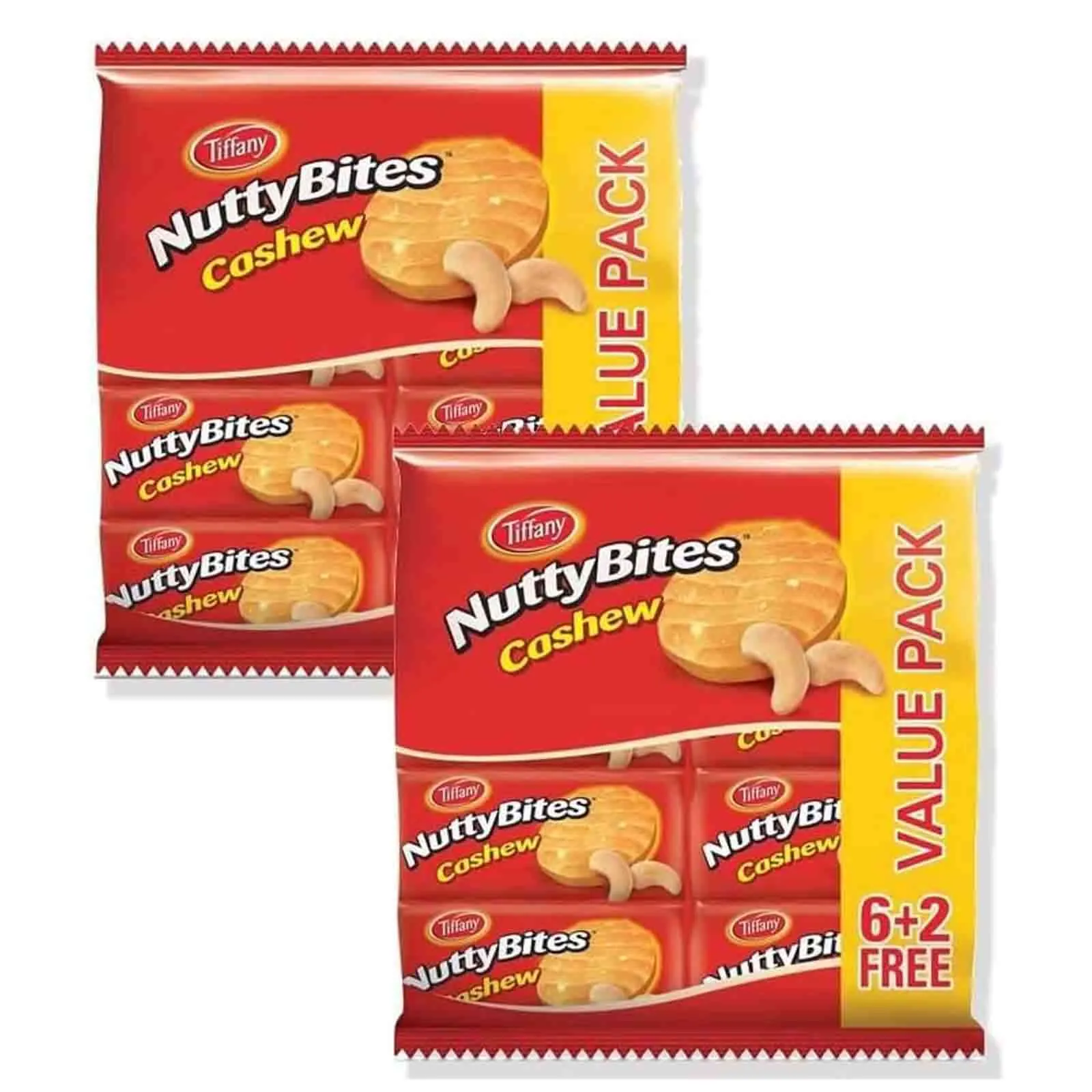 BISCUIT NUTTY BITES CASHEW TIFFANY ( 2 X 8 X 72 GM )