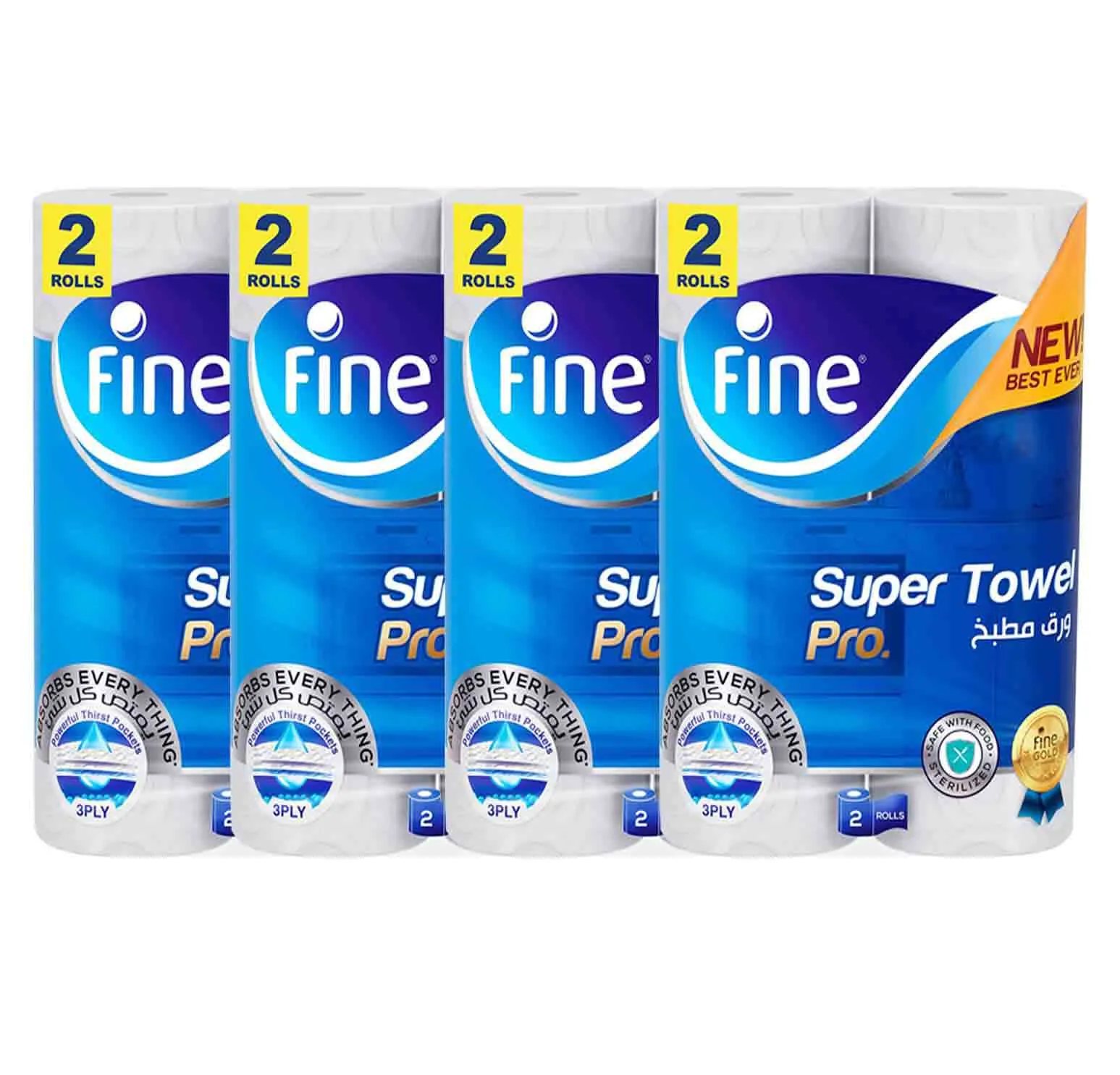 Fine Kitchen Paper Towel 3 Ply 4 x 2 Pc