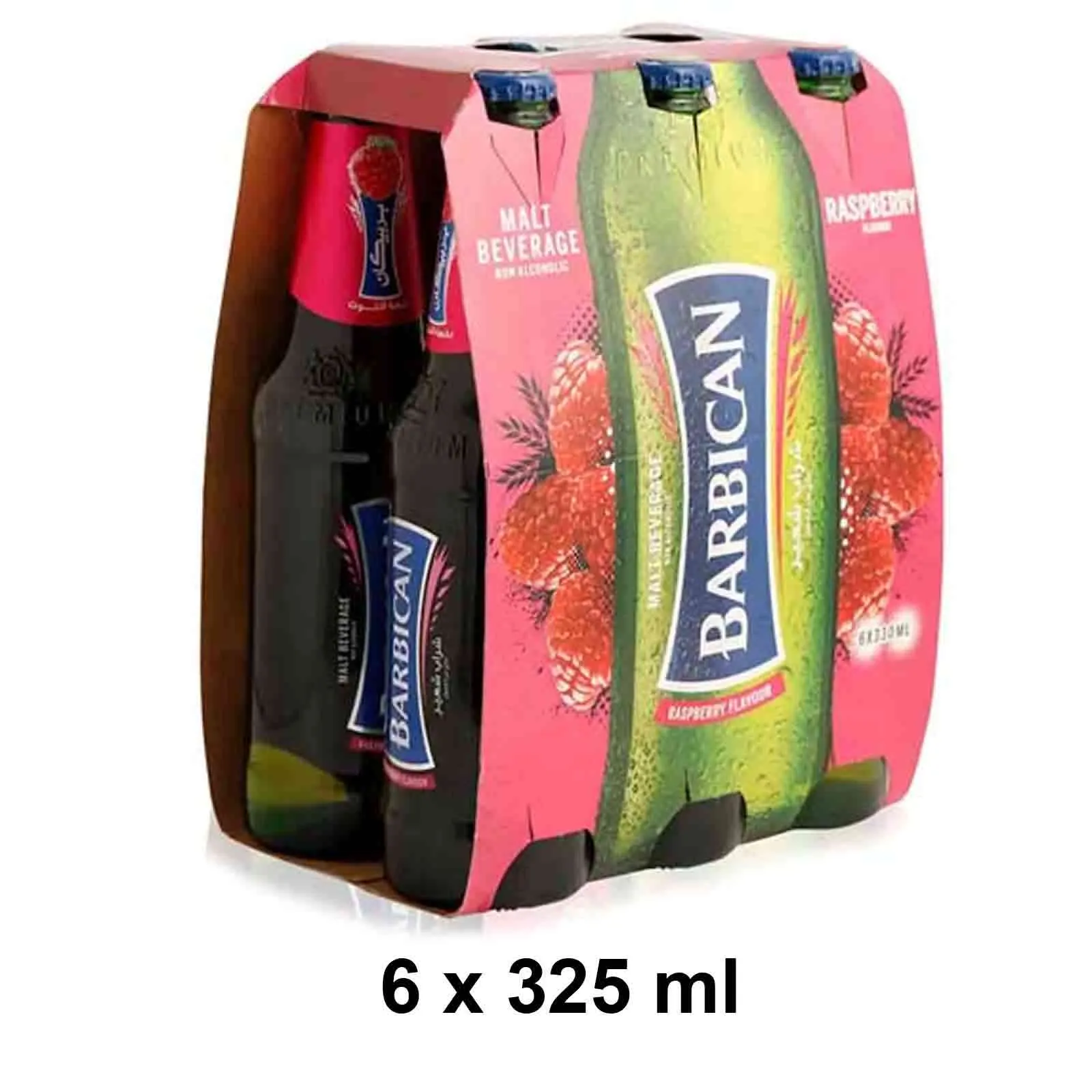 NON ALCOHOLIC BEVERAGE RASPBERRY BARBICAN ( 6 X 325 ML )