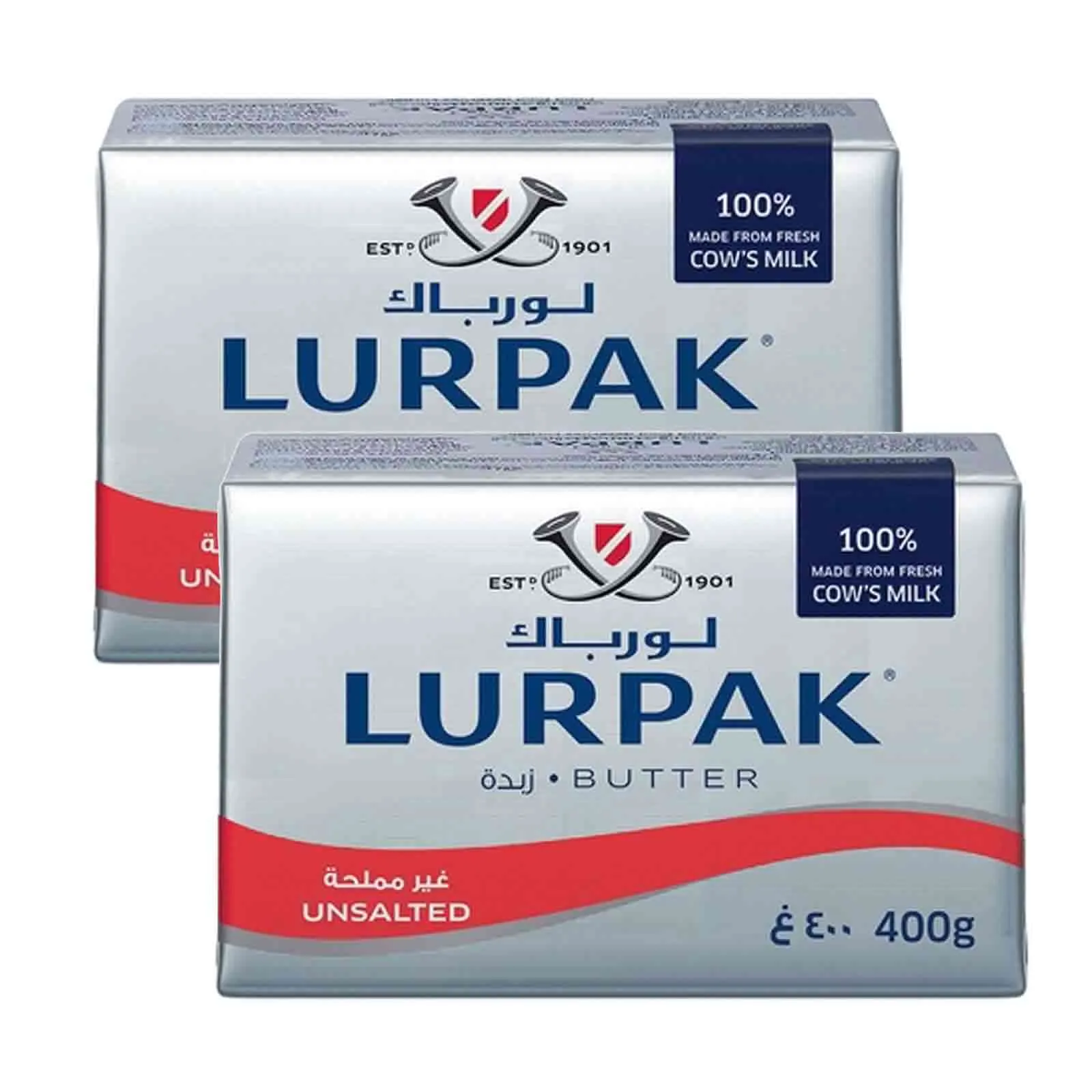 BUTTER UNSALTED LURPAK ( 2 X 400 GM )