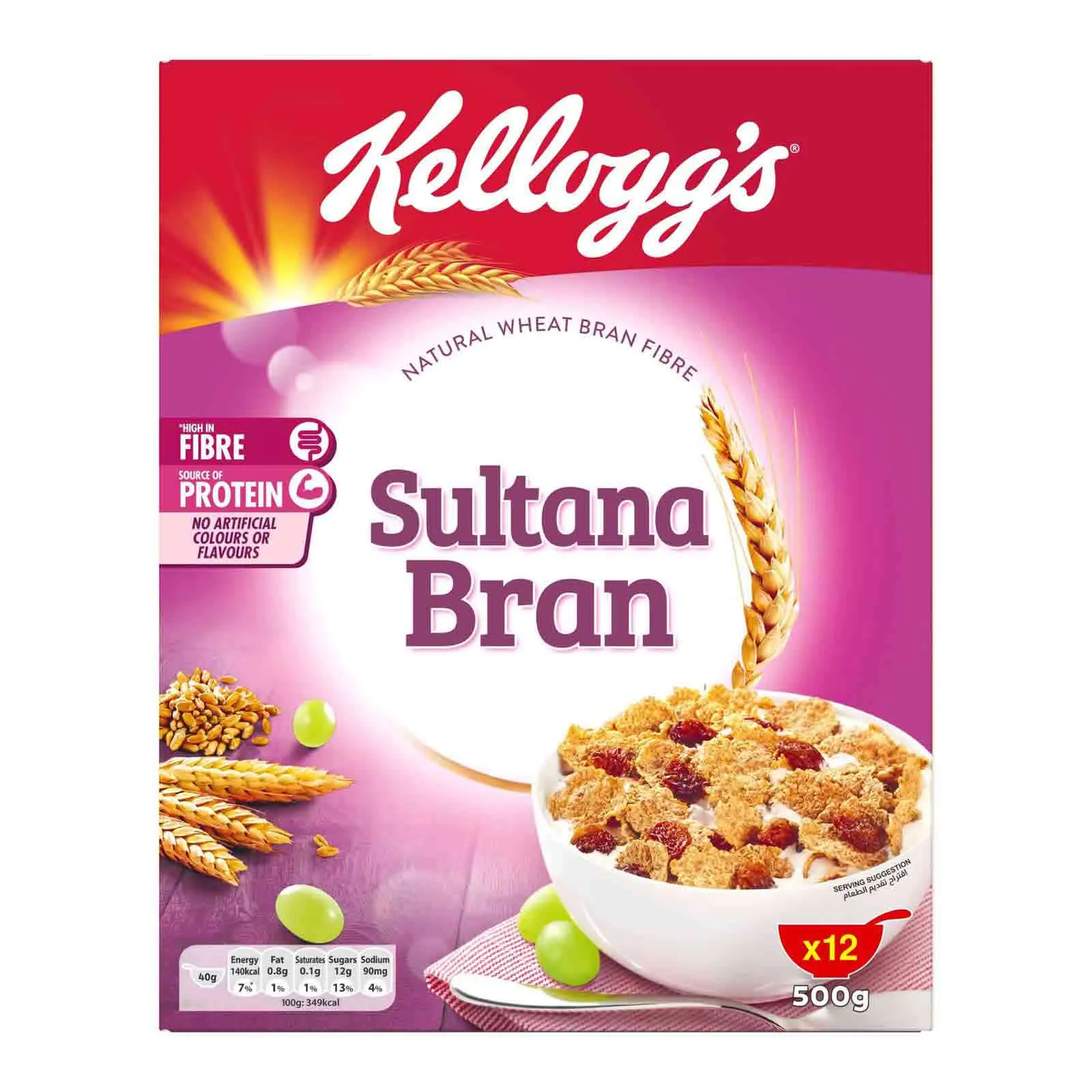 CEREALS SULTANA BRAN KELLOGGS ( 500 GM )
