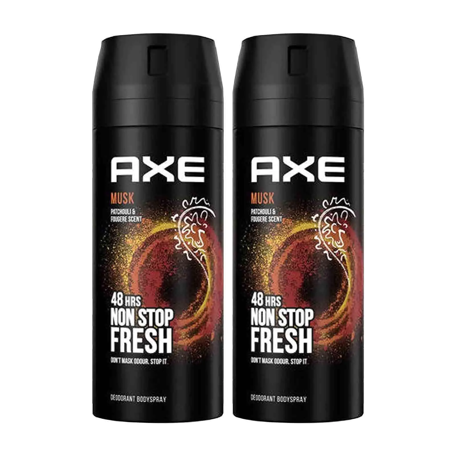 DEODORANT BODY SPRAY MEN MUSK AXE ( 2 X 150 ML )