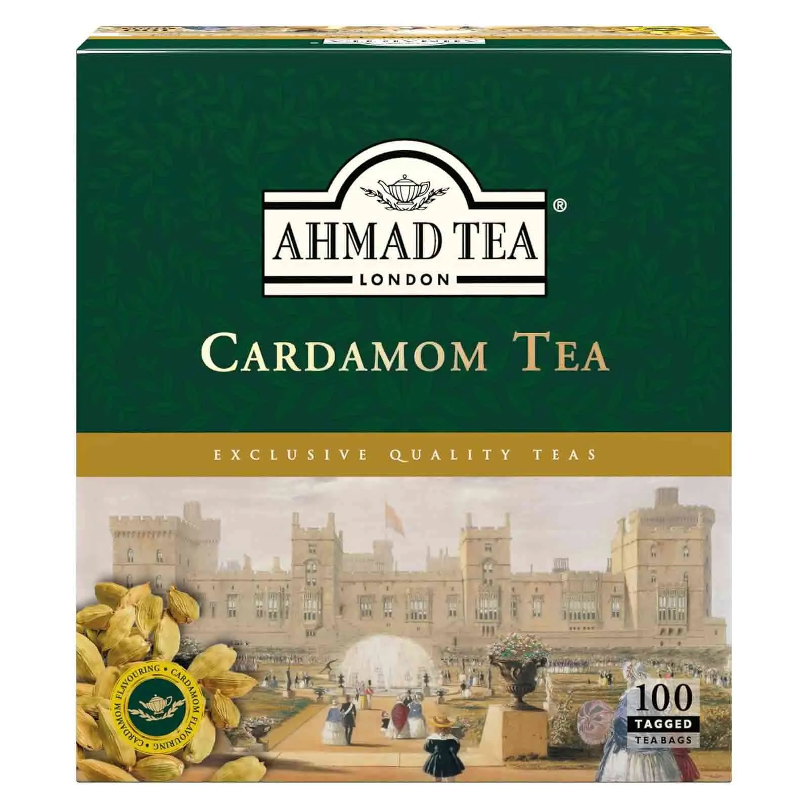 TEA BAG CARDAMOM AHMAD TEA ( 100 BAGS )