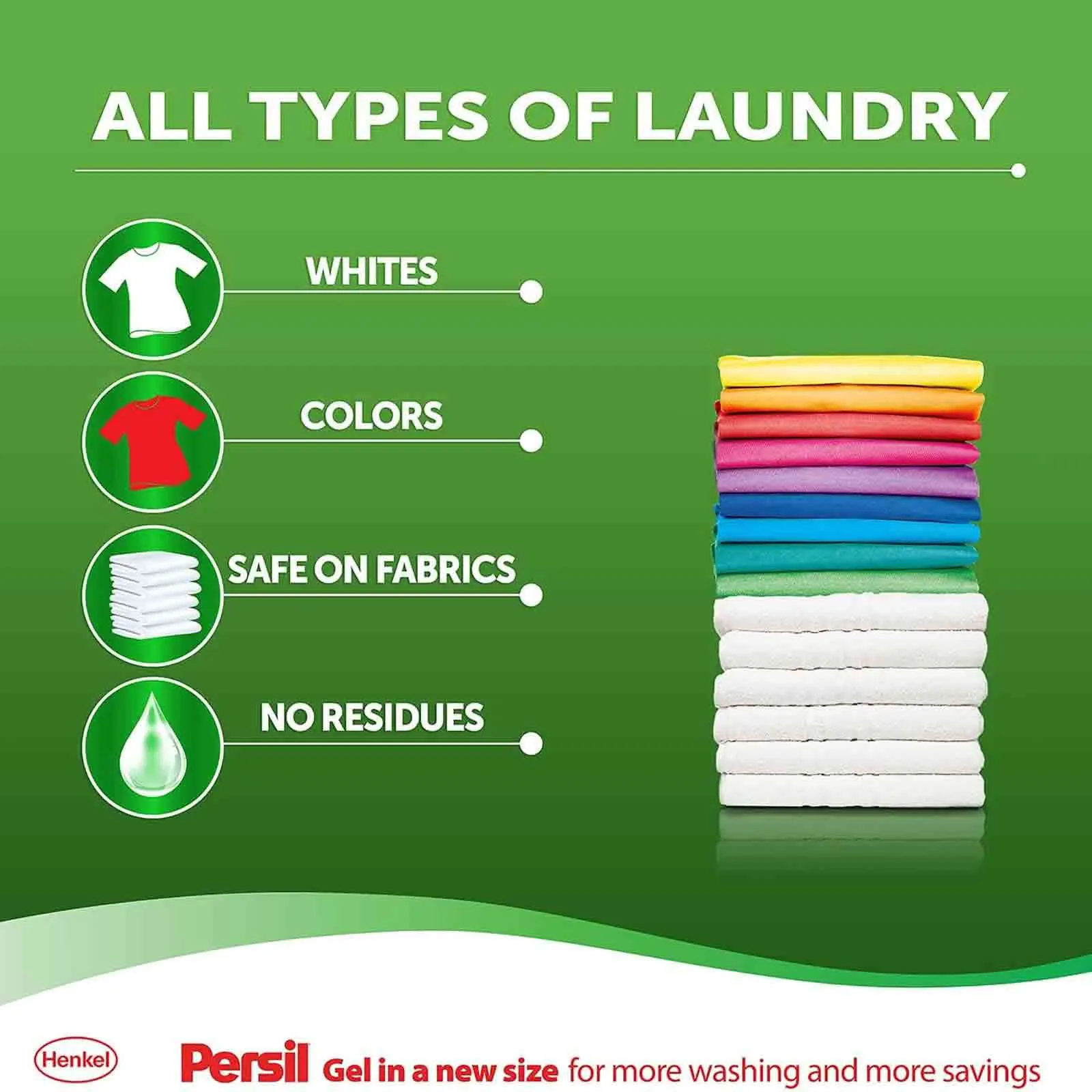 Persil Power Gel Liquid Laundry Detergent For All Front Load Washing Machines - 7 L ,Deep Clean Technology For Perfect Cleanliness And Long Lasting Freshness