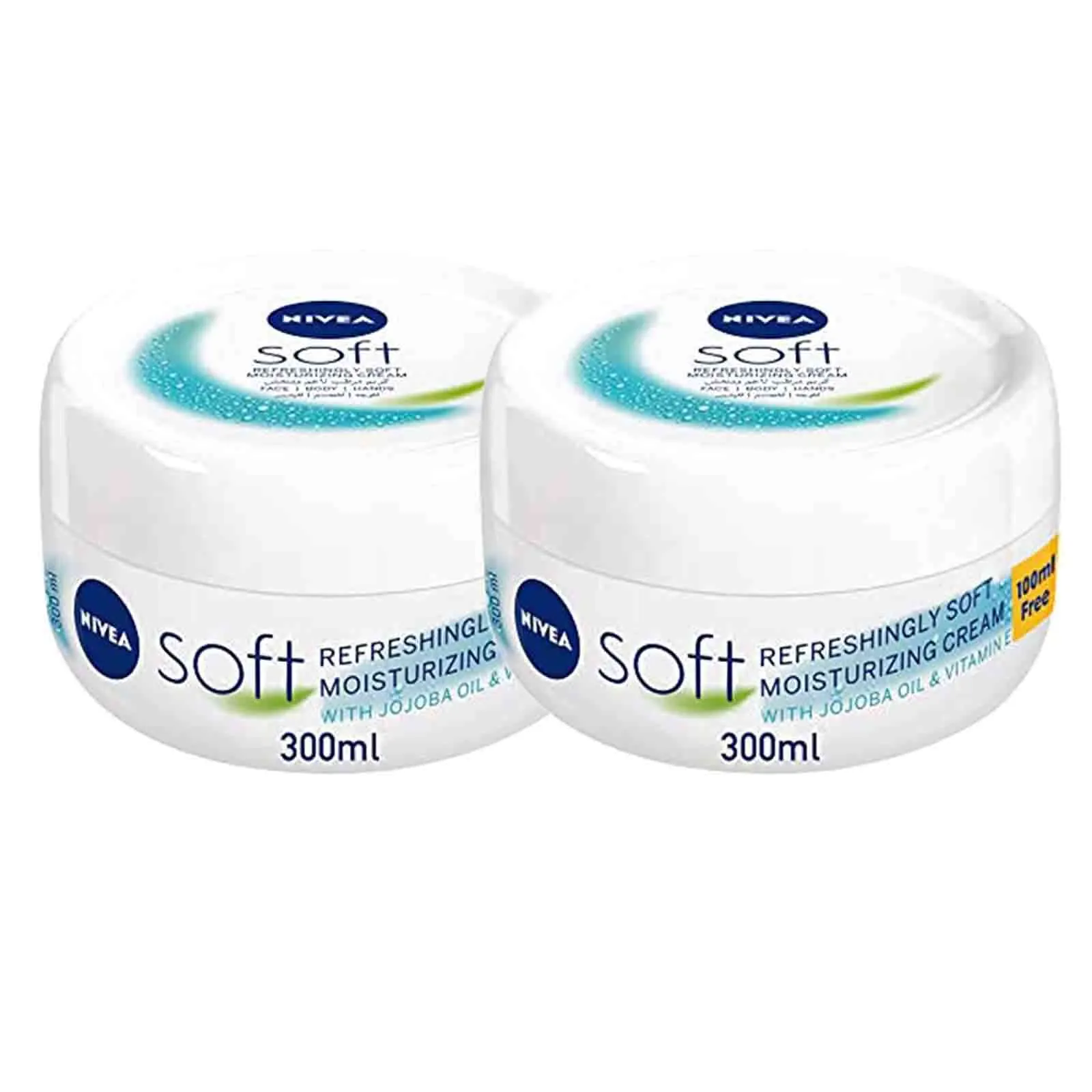 CREAM SOFT MOISTURIZING NIVEA ( 2 X 300 ML)