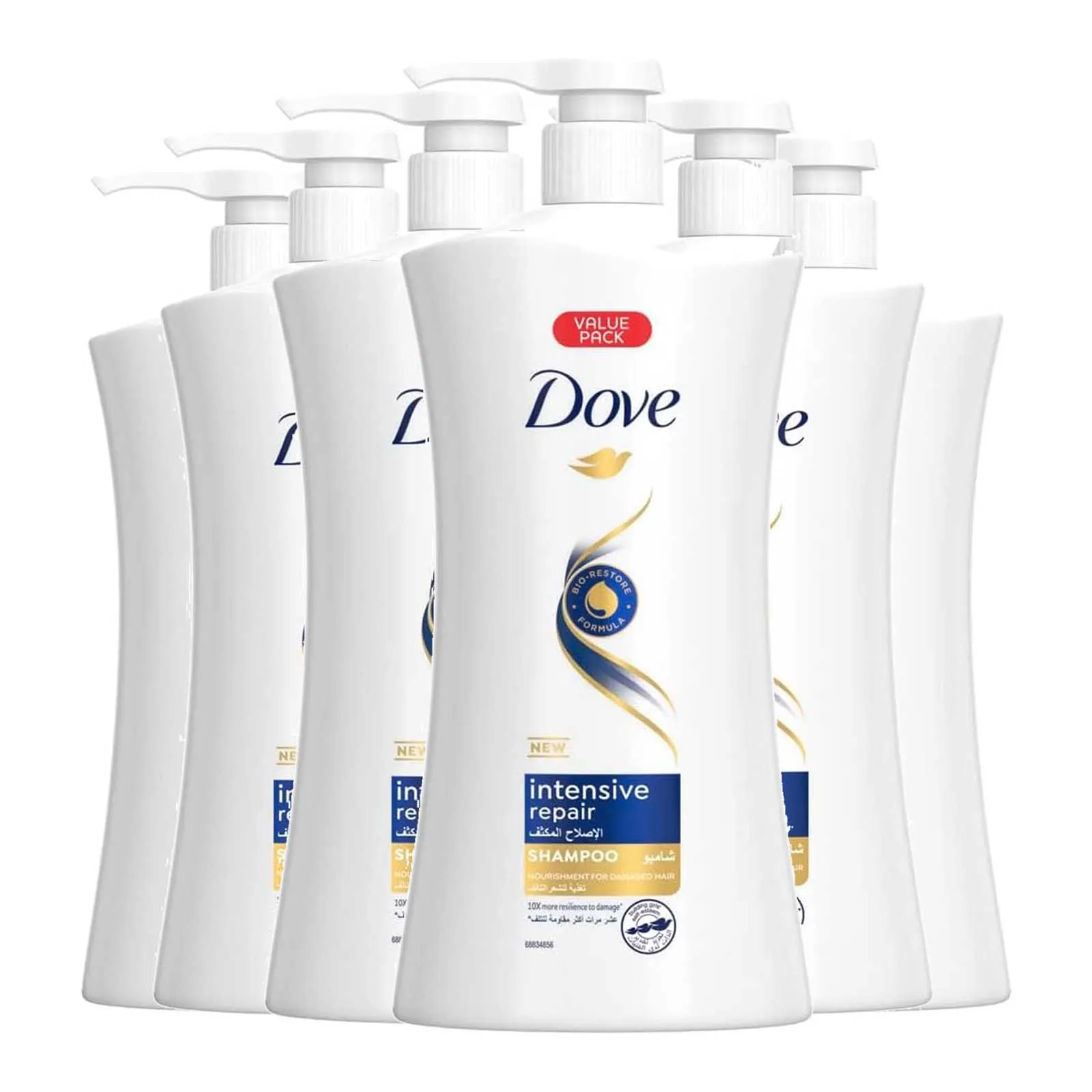 SHAMPOO INTENSIVE REPAIR DOVE ( 6 X 1 LTR )