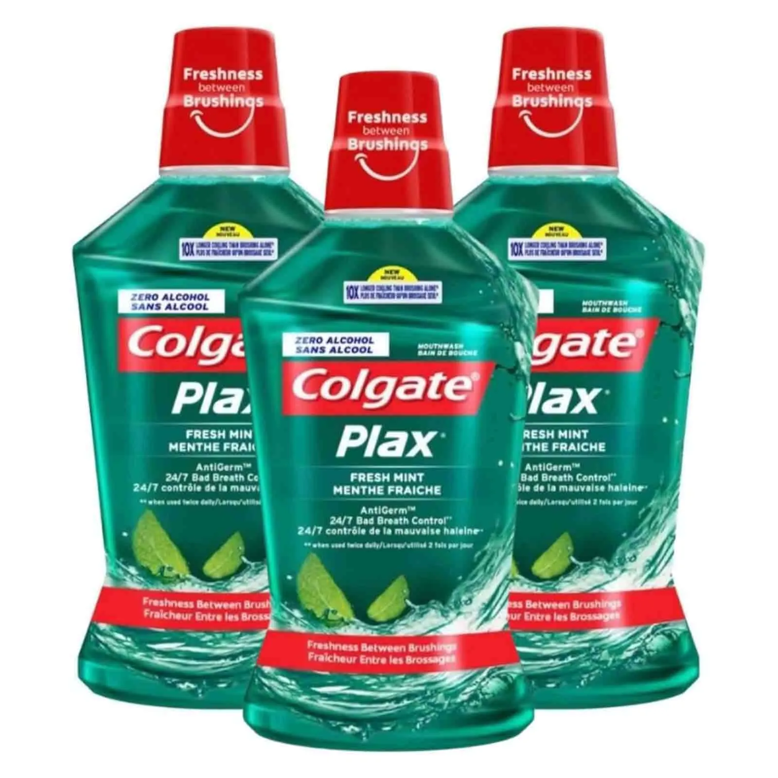 MOUTH WASH FRESH MINT PLAX COLGATE ( 3 X 500 ML )