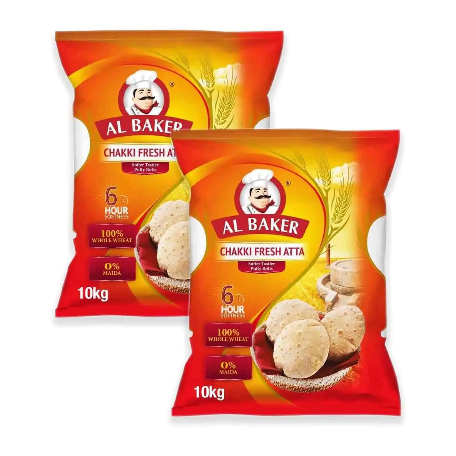 FLOUR ATTA CHAKKI FRESH AL BAKER ( 2 X 10 KG )