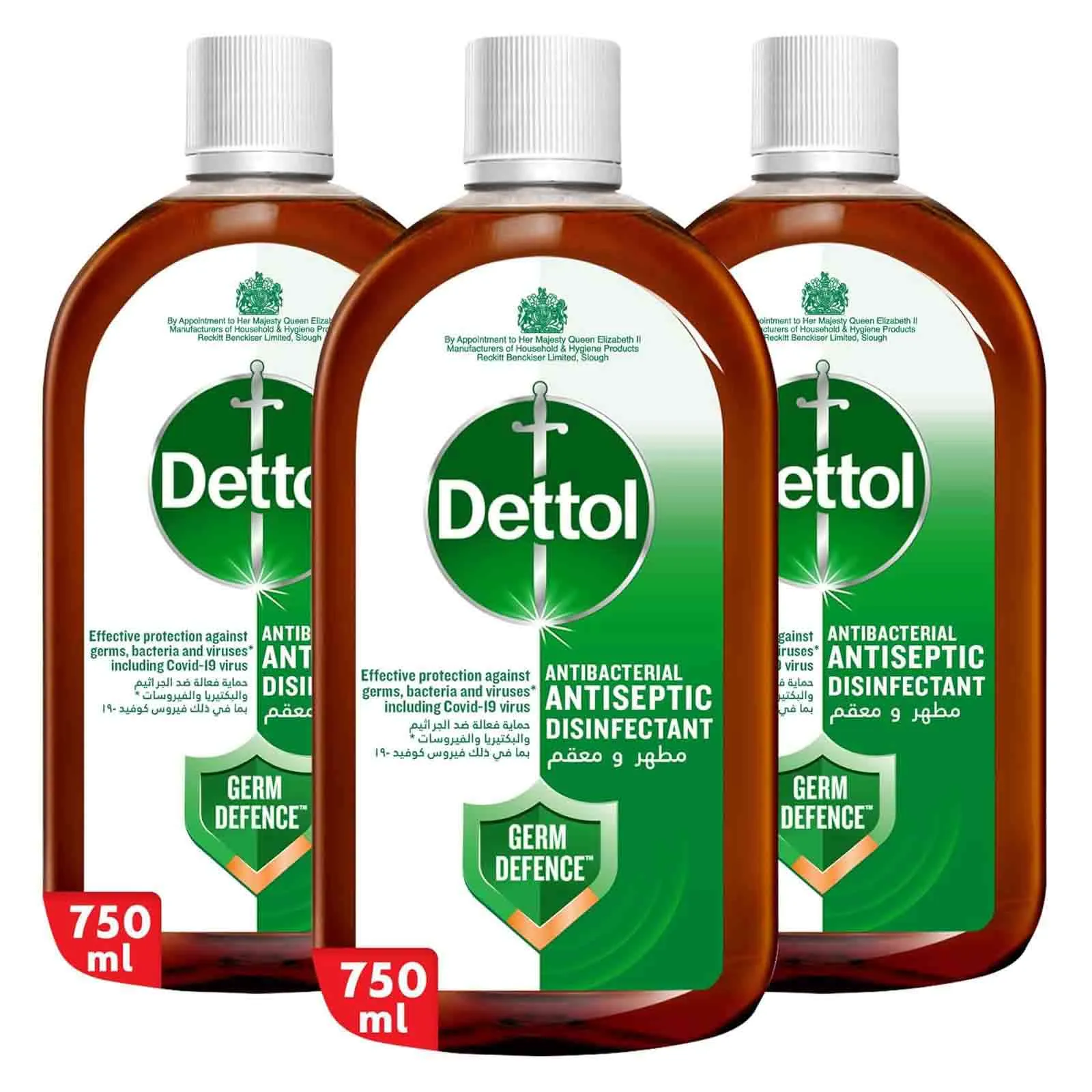 ANTISEPTIC DISINFECTANT DETTOL ( 3 X 750 ML )